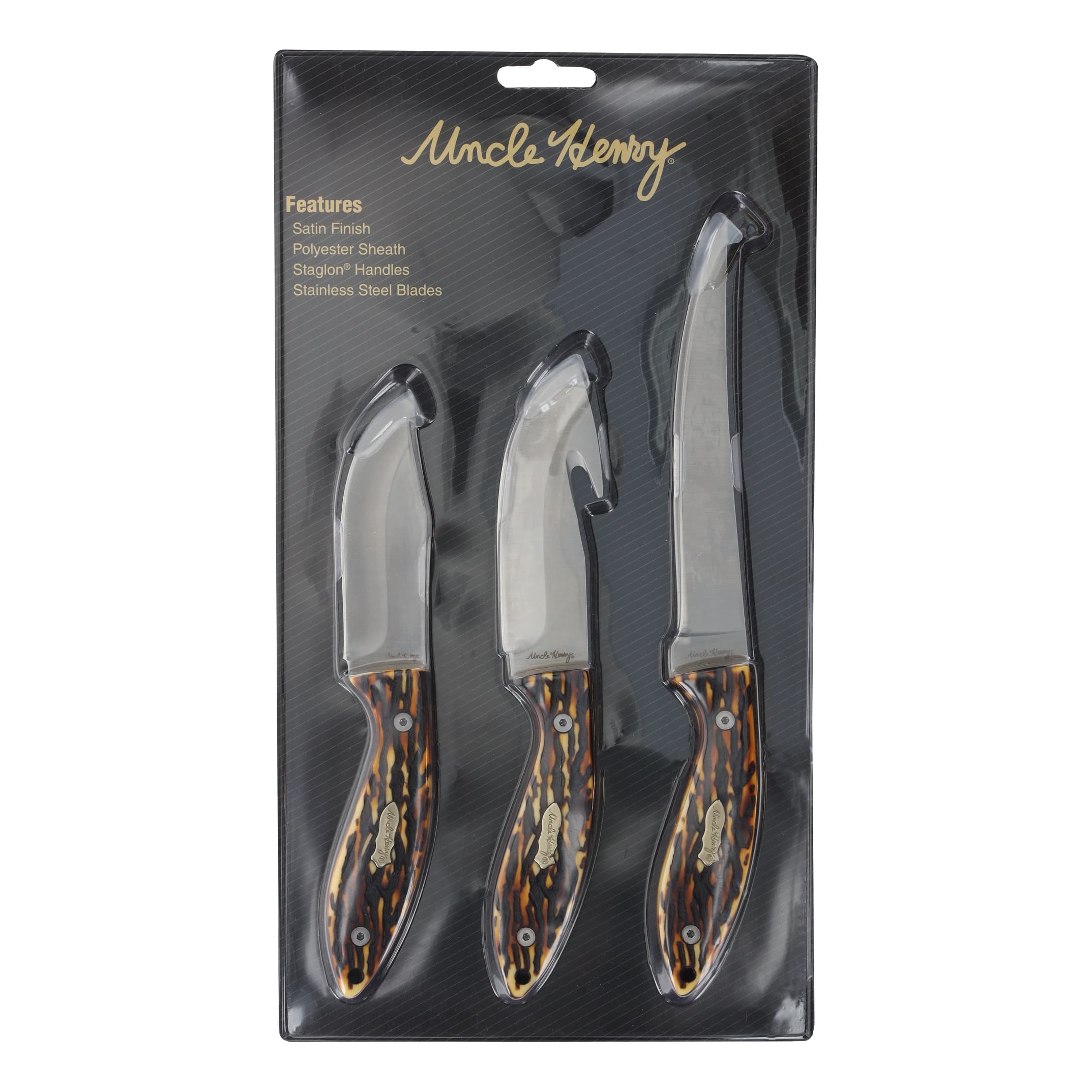Uncle Henry Staglon 3 Piece Fixed Blade Knife Set Cabela's Canada