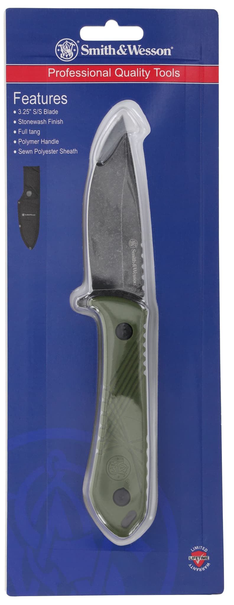 Smith & Wesson Full Tang Drop Point Fixed Blade Knife