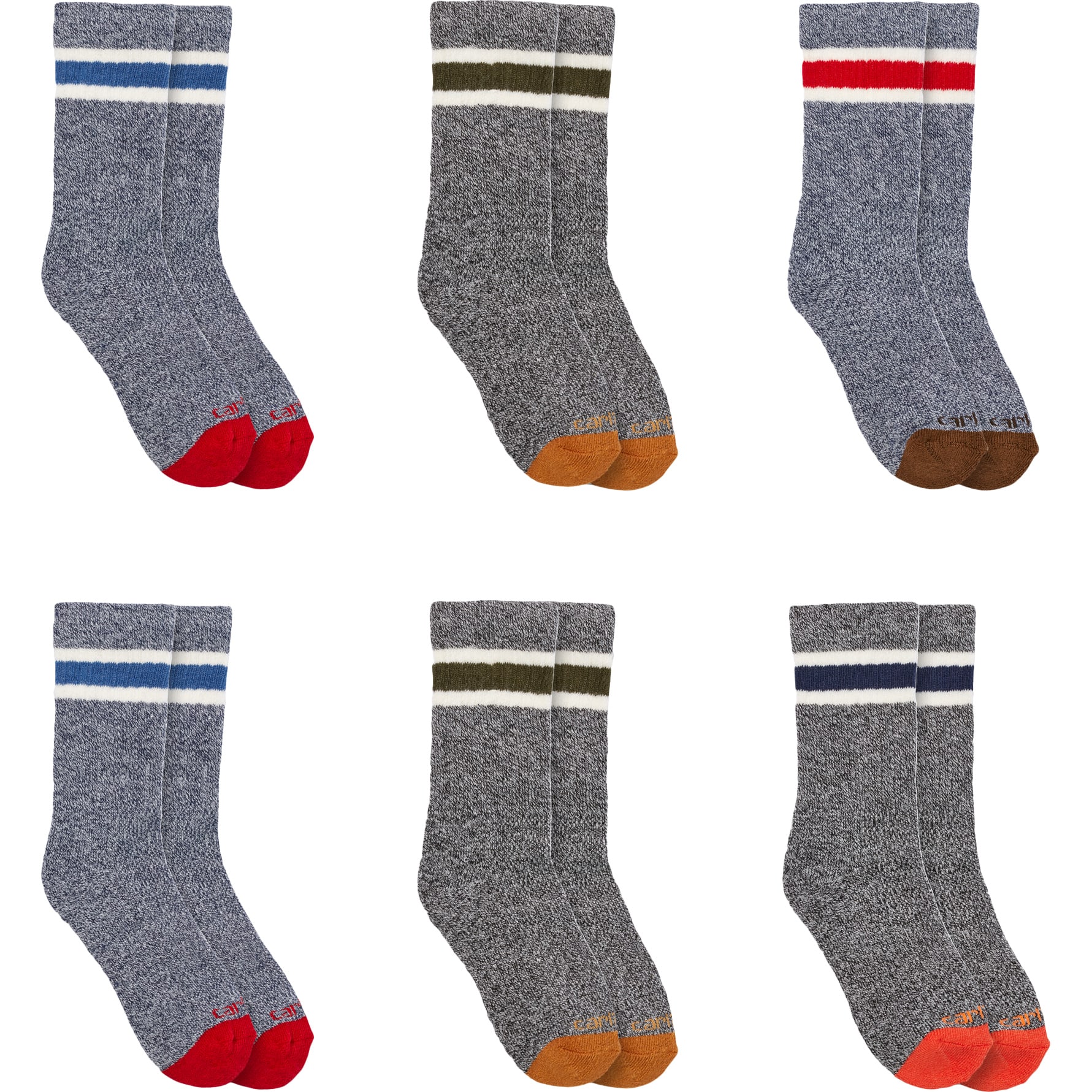 Carhartt® Children’s Midweight Camp Crew Socks 6Pack Cabela's Canada