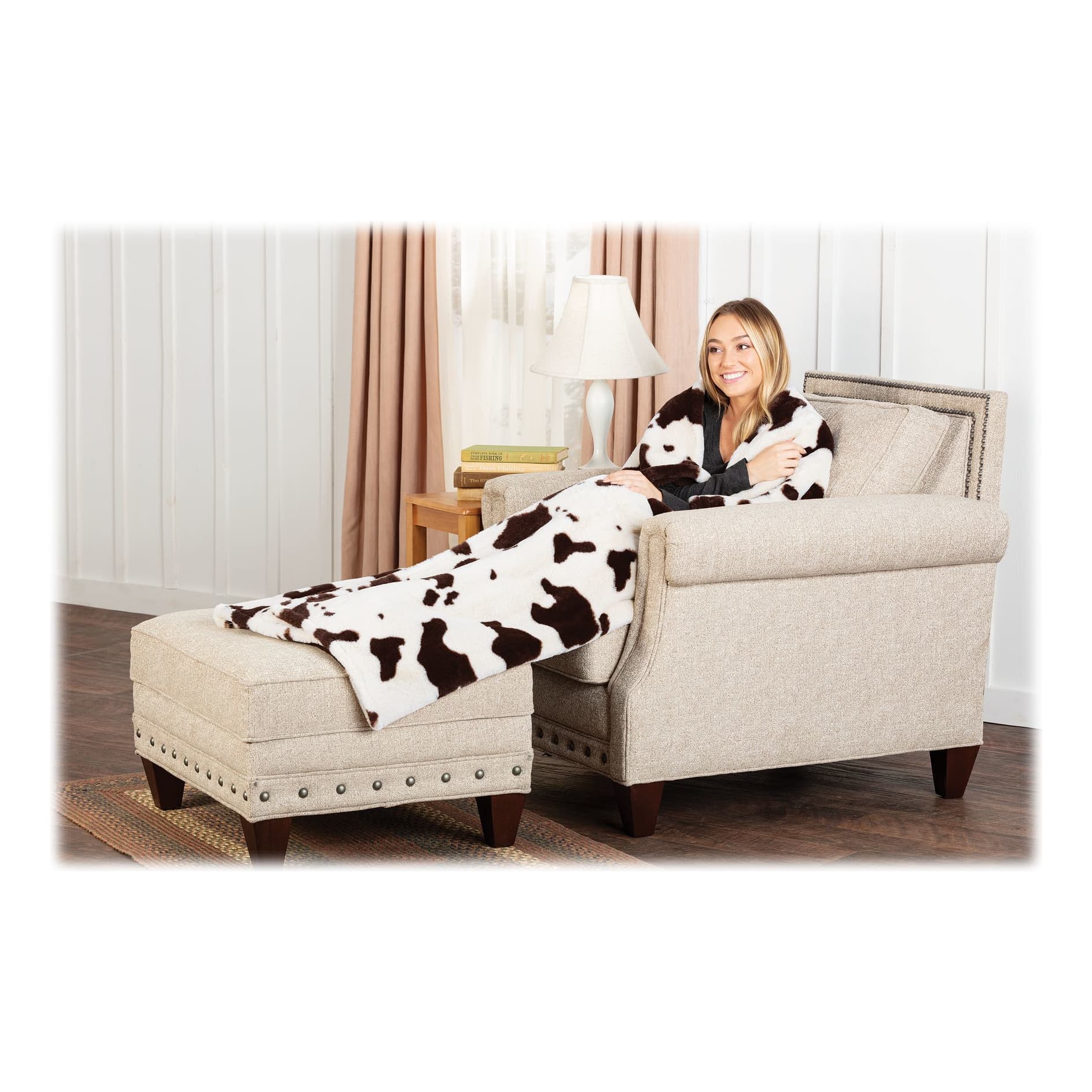 White River™ Faux-Fur Foot Pocket Throw - Painted Horse