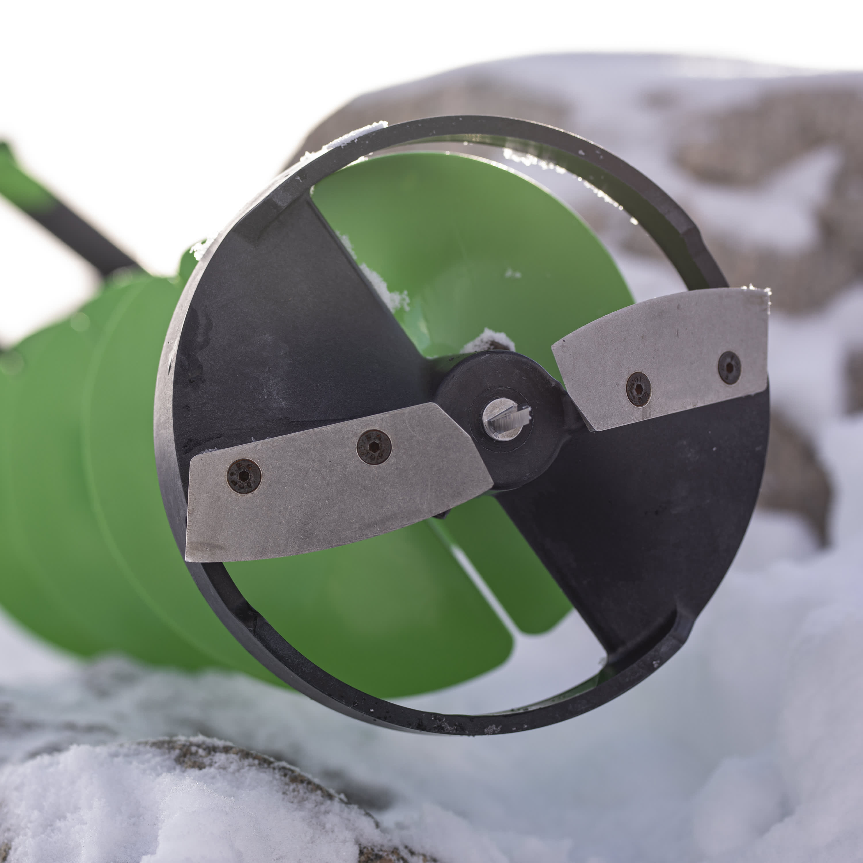 ION® Alpha Plus Ice Auger with two batteries