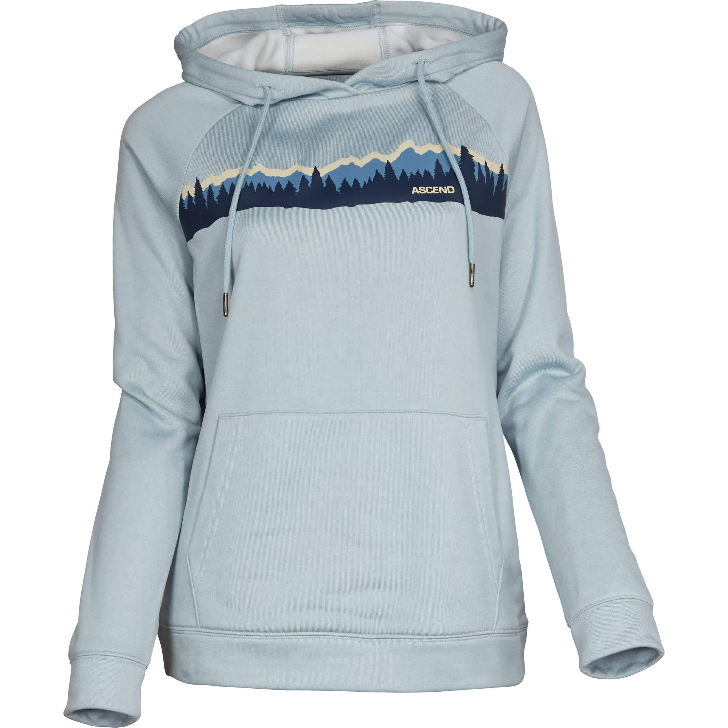 Brushed fleece hoodie with graphic print