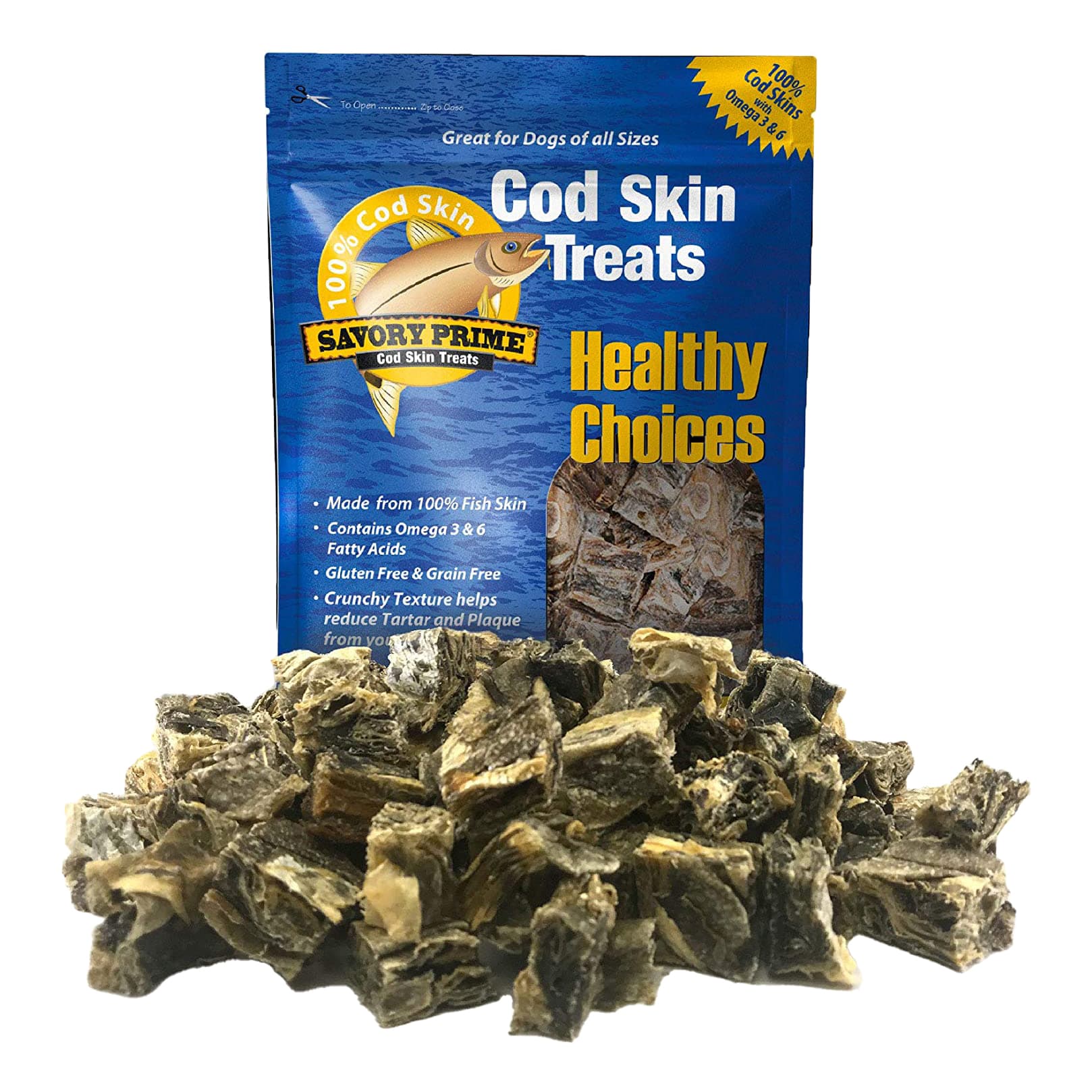 Savory Prime® Cod Skin Fish Strips - 16 oz.