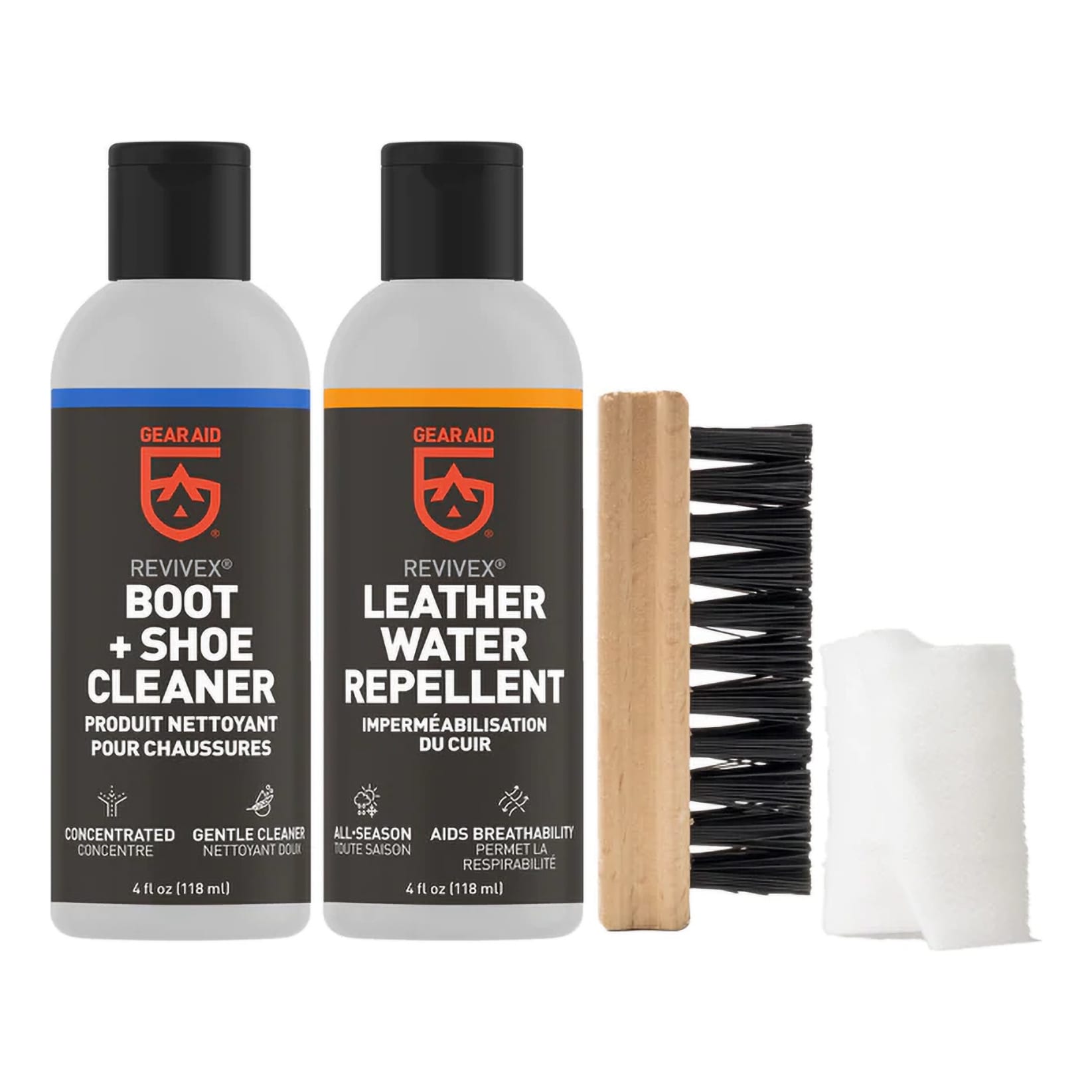 Gear Aid Outerwear Kit with Revivex Pro Cleaner and Revivex Durable Water Repellent Spray, 16.9 fl oz