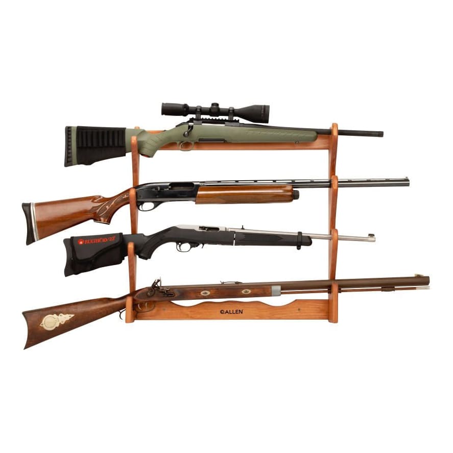 Allen® 4-Gun Wooden Gun Rack