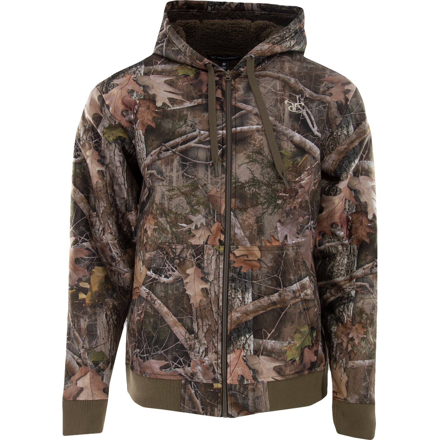 TrueTimber Men’s High Pile Fleece Full-Zip Hoodie - Cabelas - True