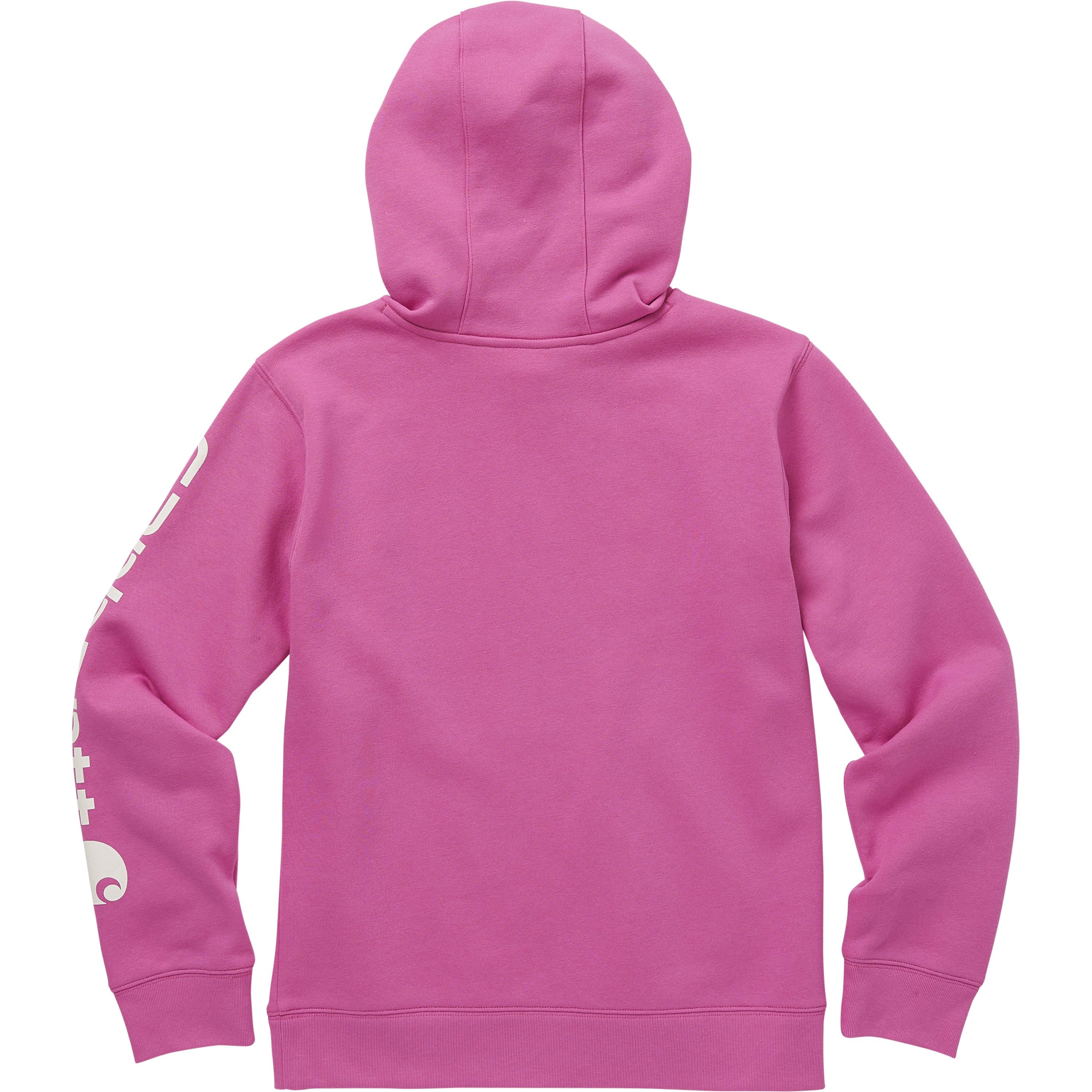 Carhartt® Girls’ Fleece Long-Sleeve Logo Sweatshirt