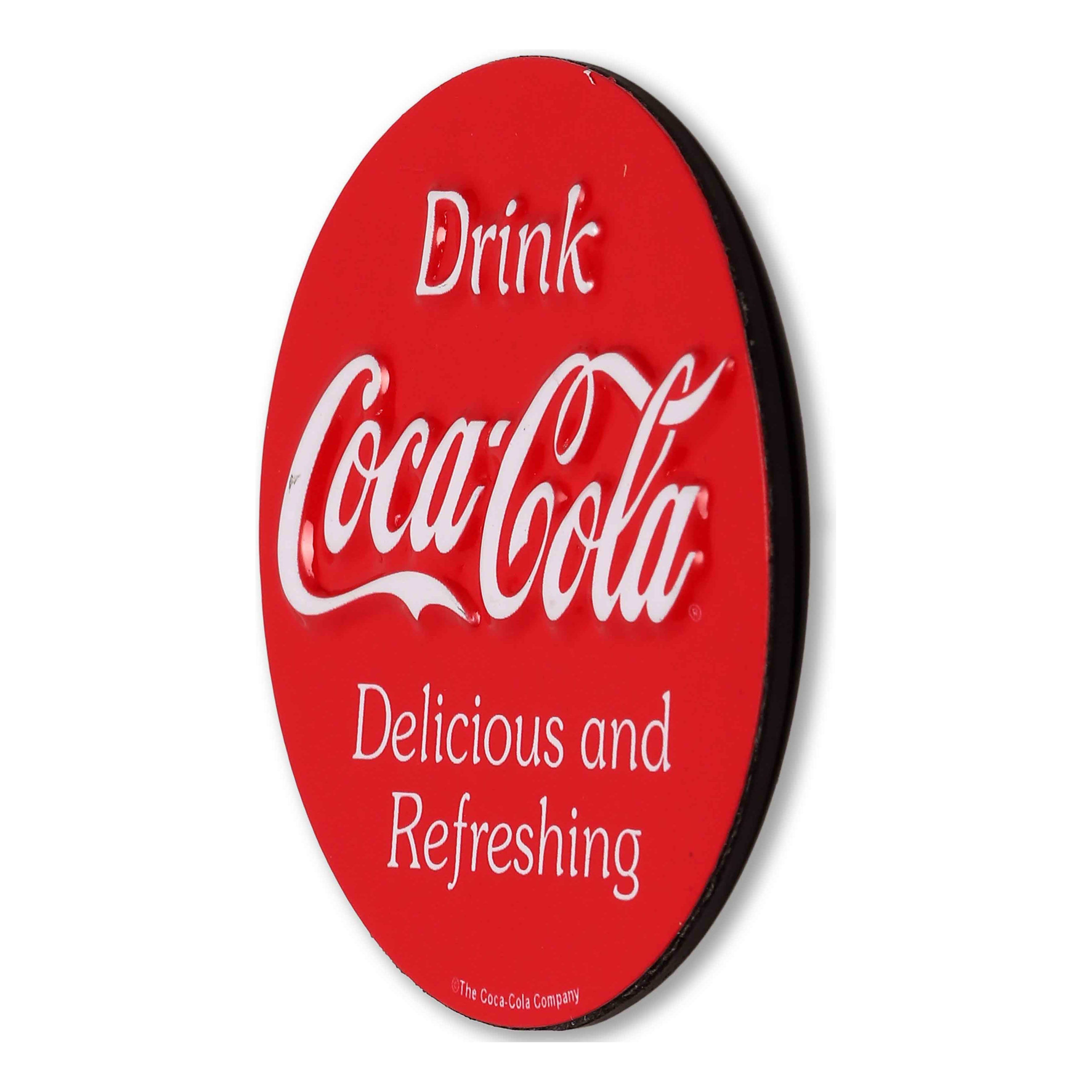 Open Road's Coca-Cola Delicious and Refreshing Round Metal Magnet