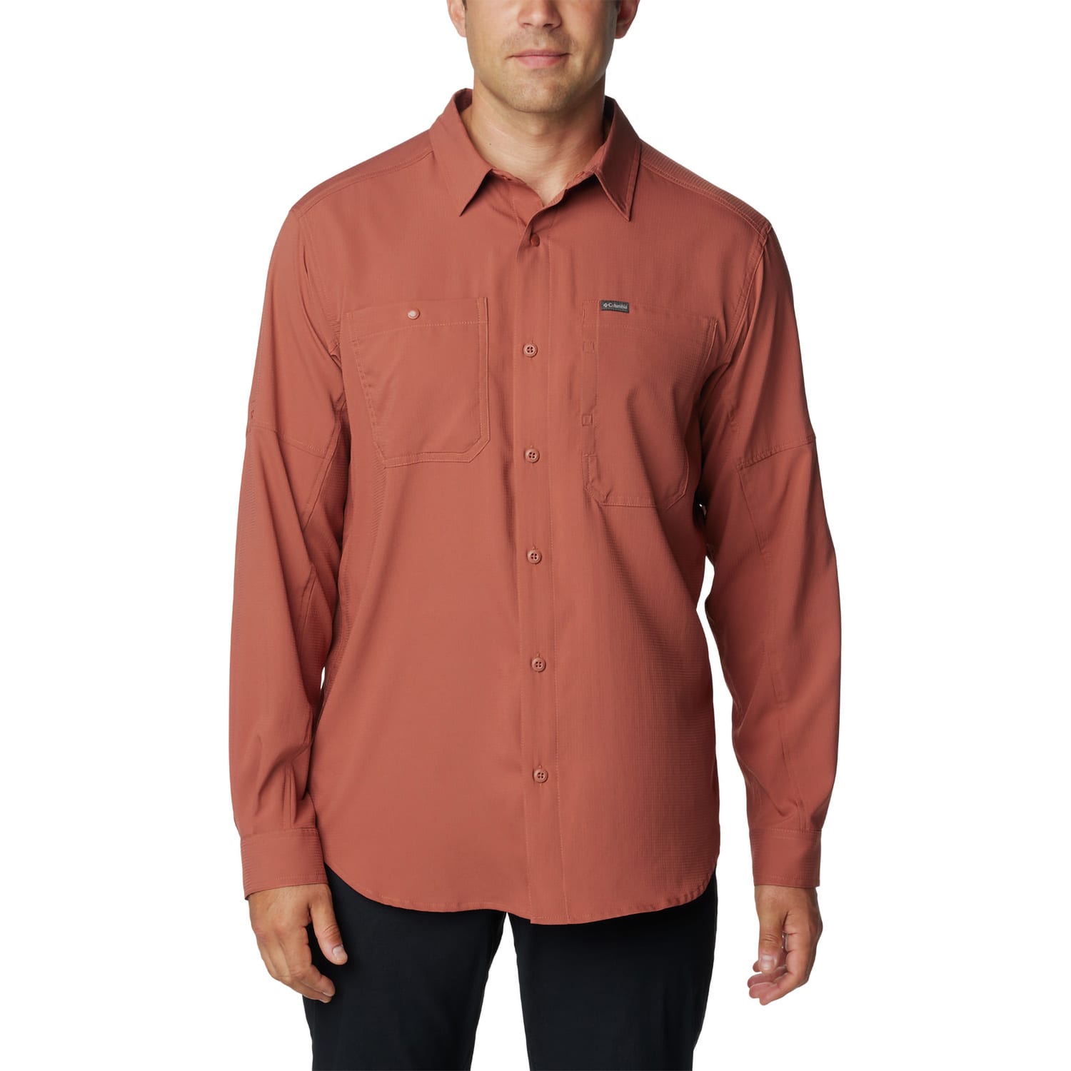 Cabelas Men's Vented Fishing Shirt Long Sleeve Button Up Size