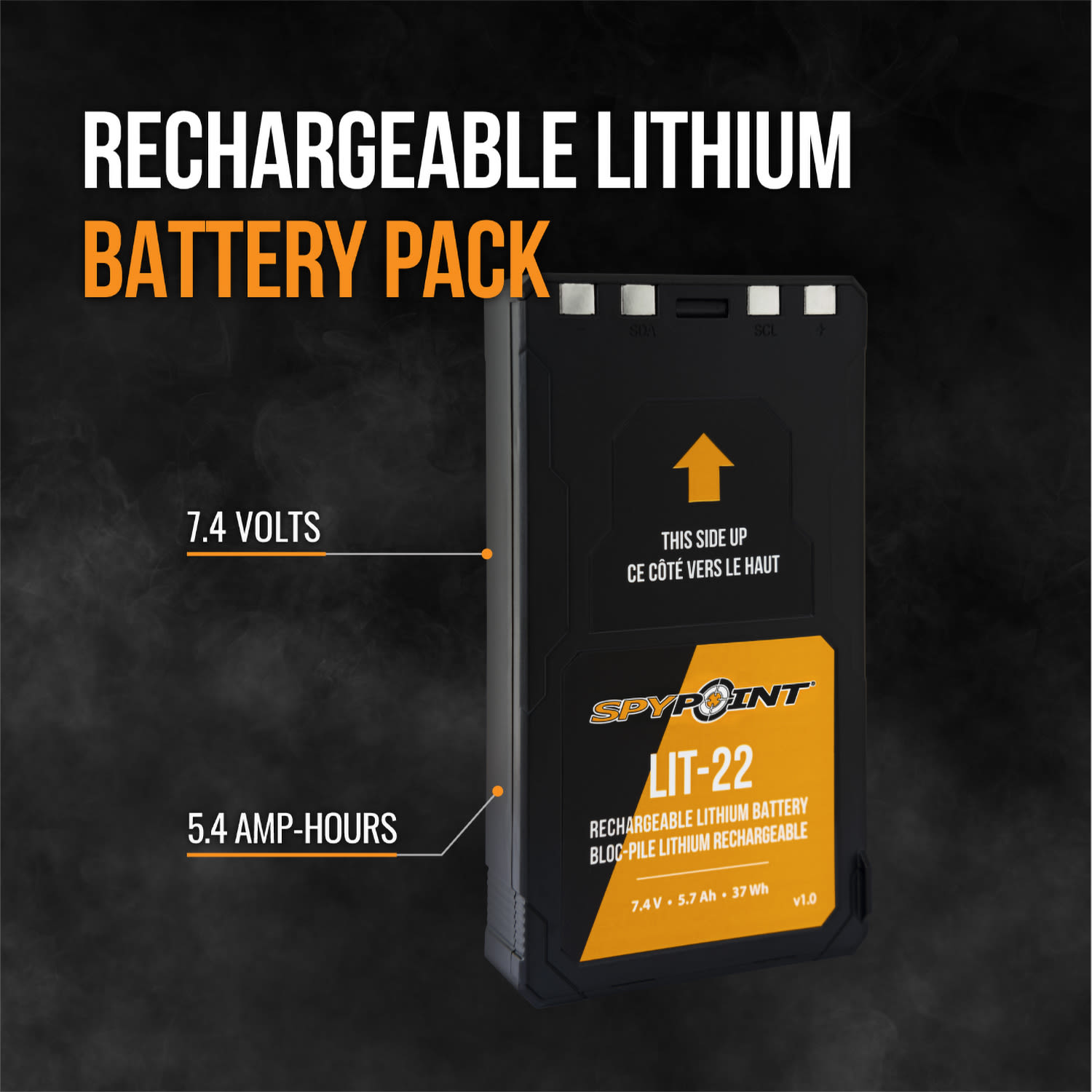 SPYPOINT® LIT-22 Rechargeable Lithium Battery Pack