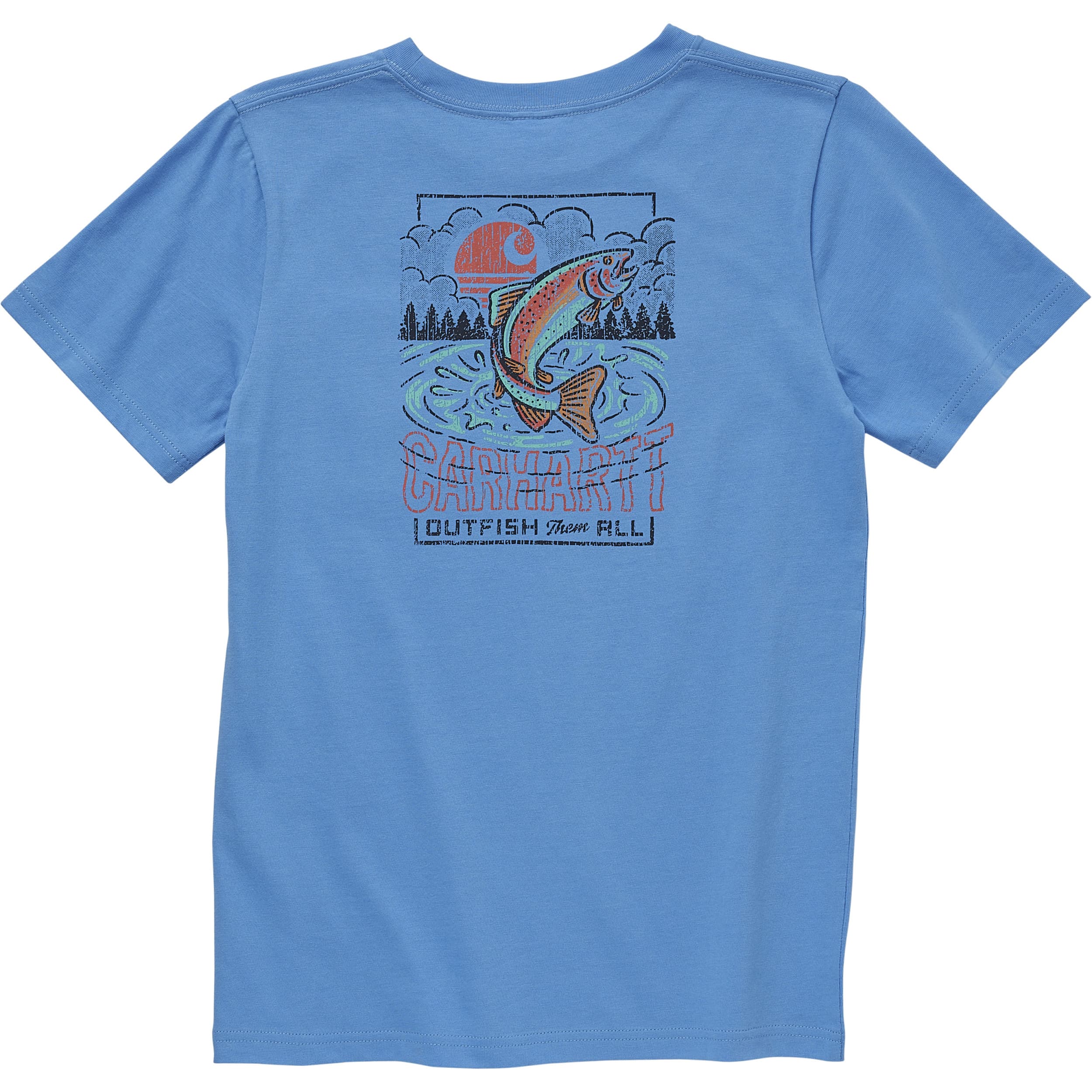 Boys' Carhartt Outfish T-Shirt Toddler 3T Azure Blue