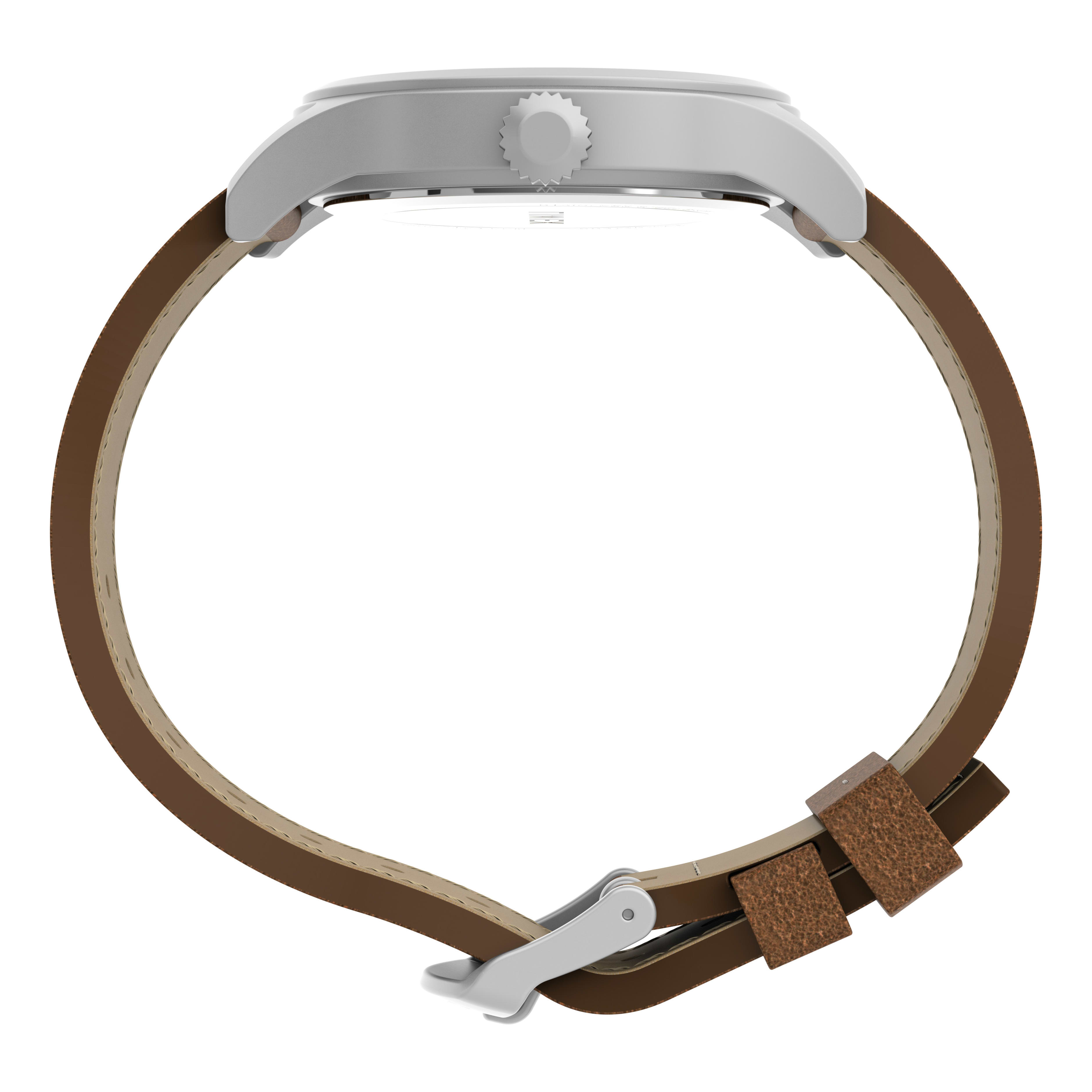 Expedition scout 40mm best sale leather strap watch