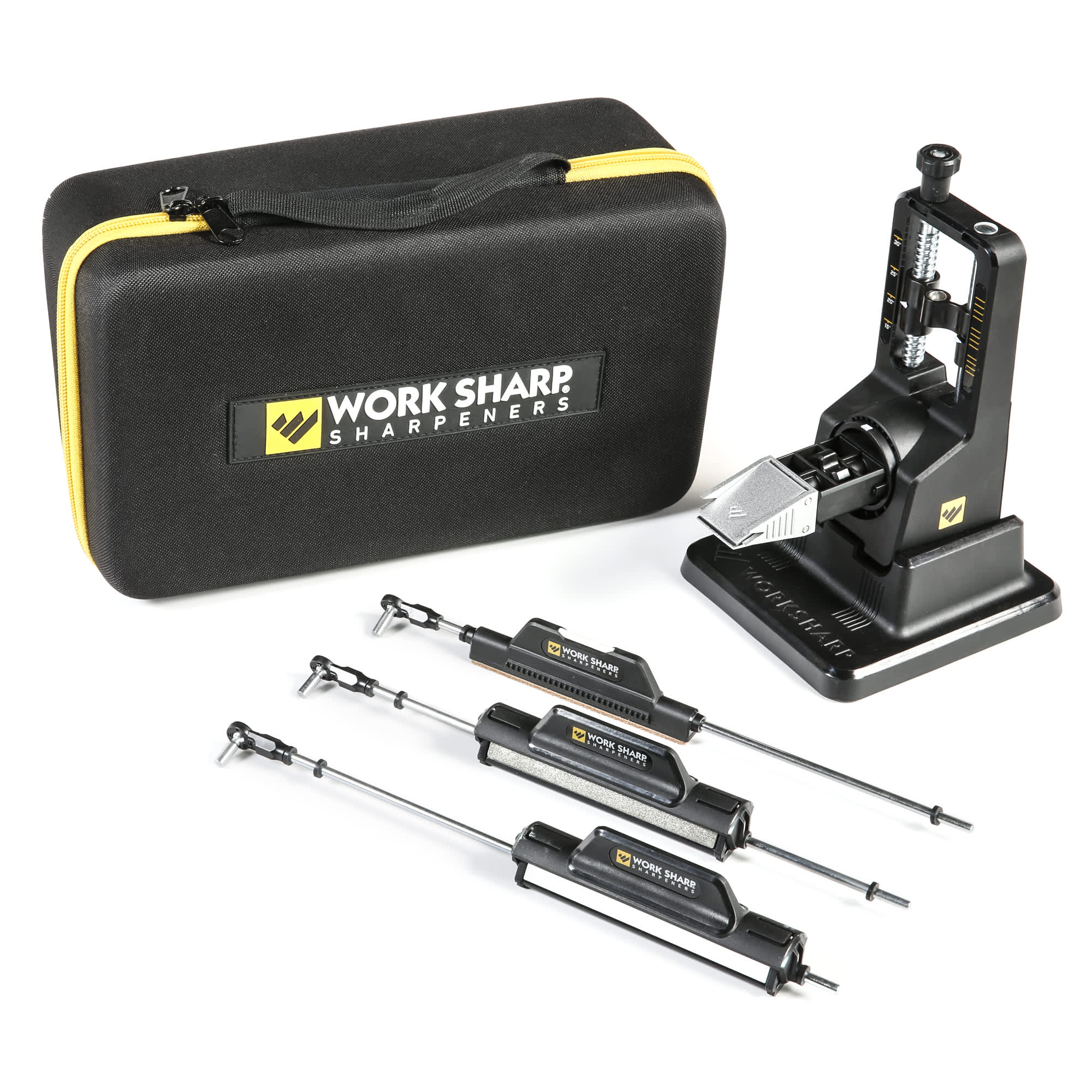 Work Sharp Combo Knife Sharpener with Power Sharpening Platform and Fine  Ceramic Hone in the Sharpeners department at