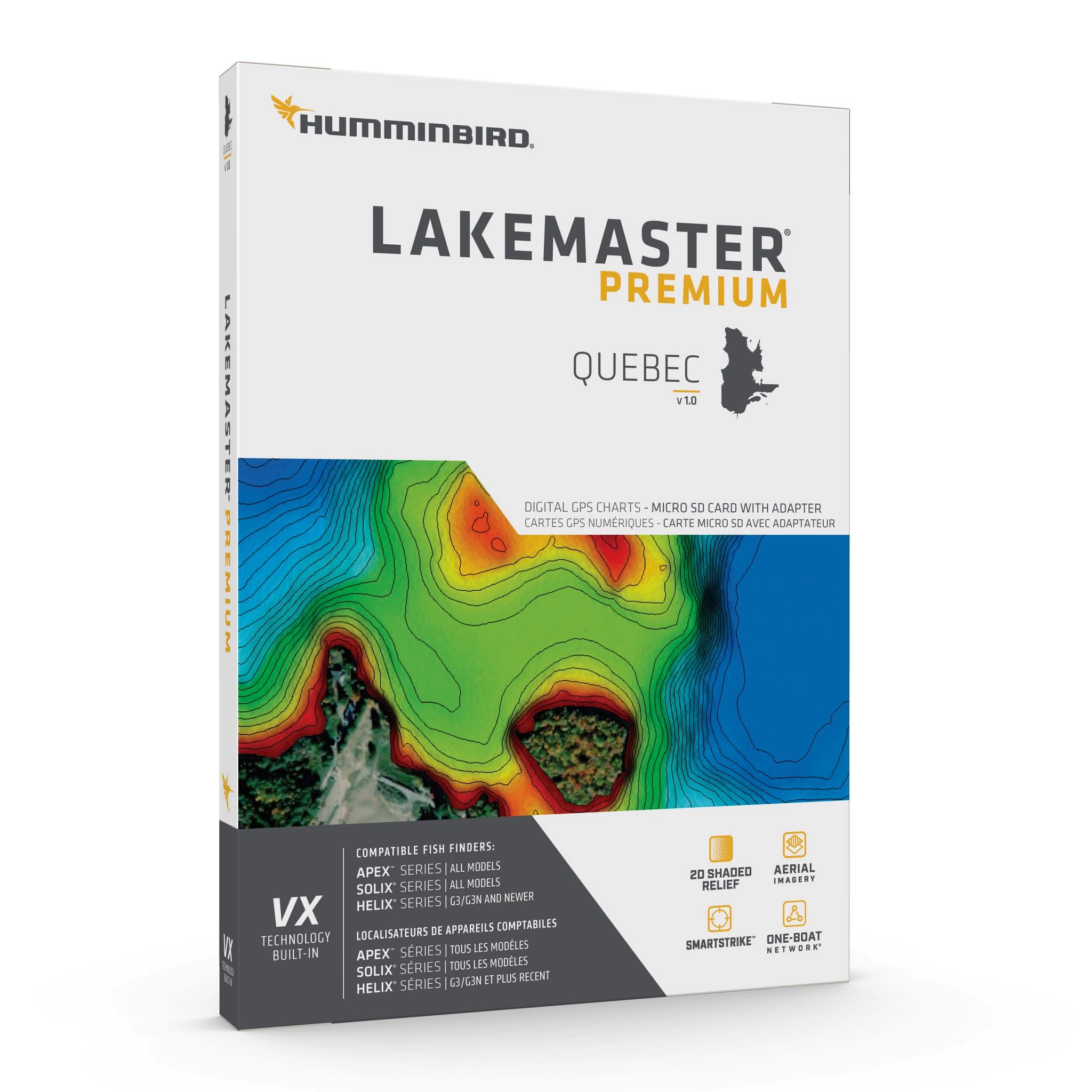 Humminbird® LakeMaster® VX Premium Quebec Cabela
