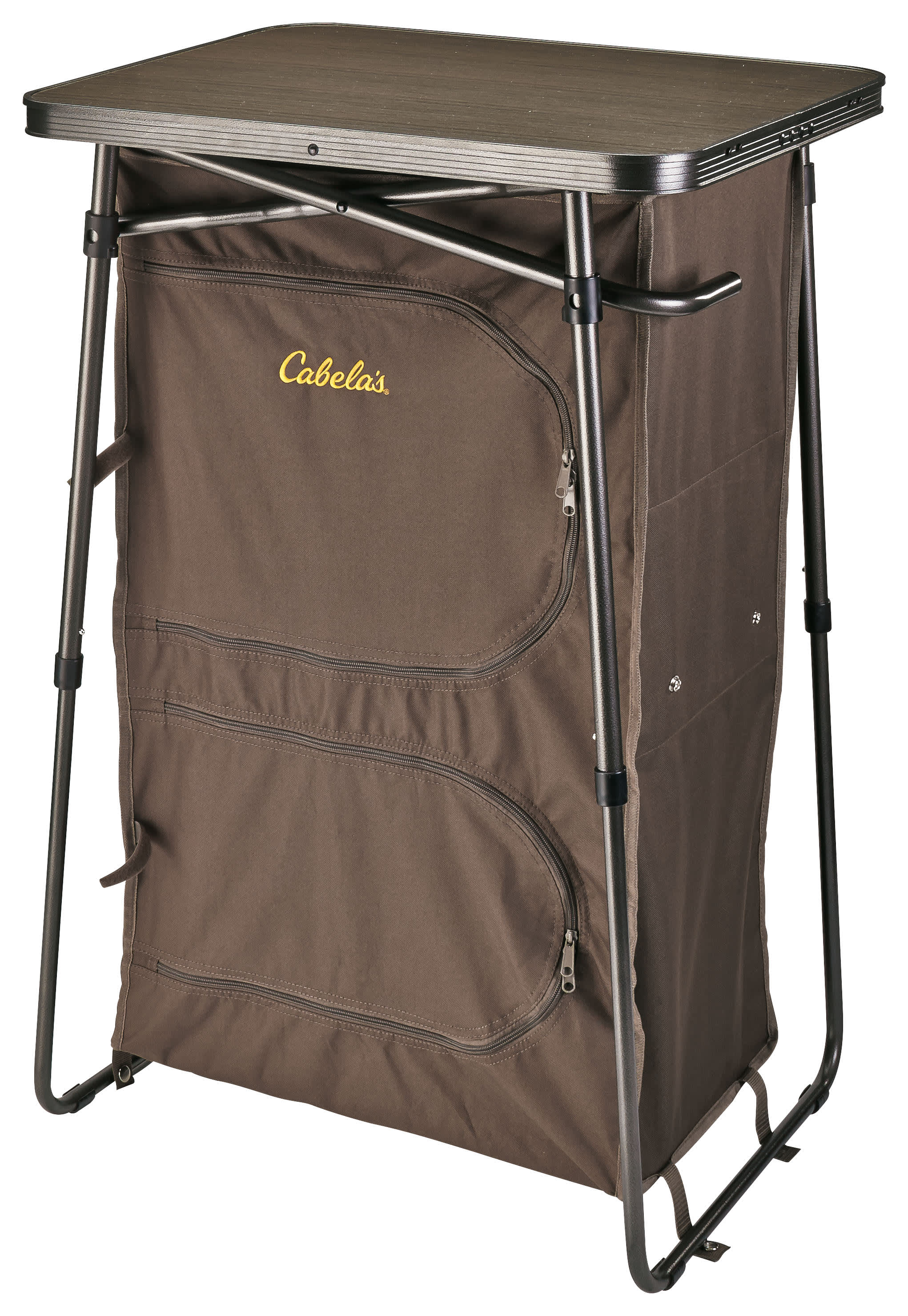 Cabela's® Dual-Height 3-Shelf Camp Cupboard - Brown