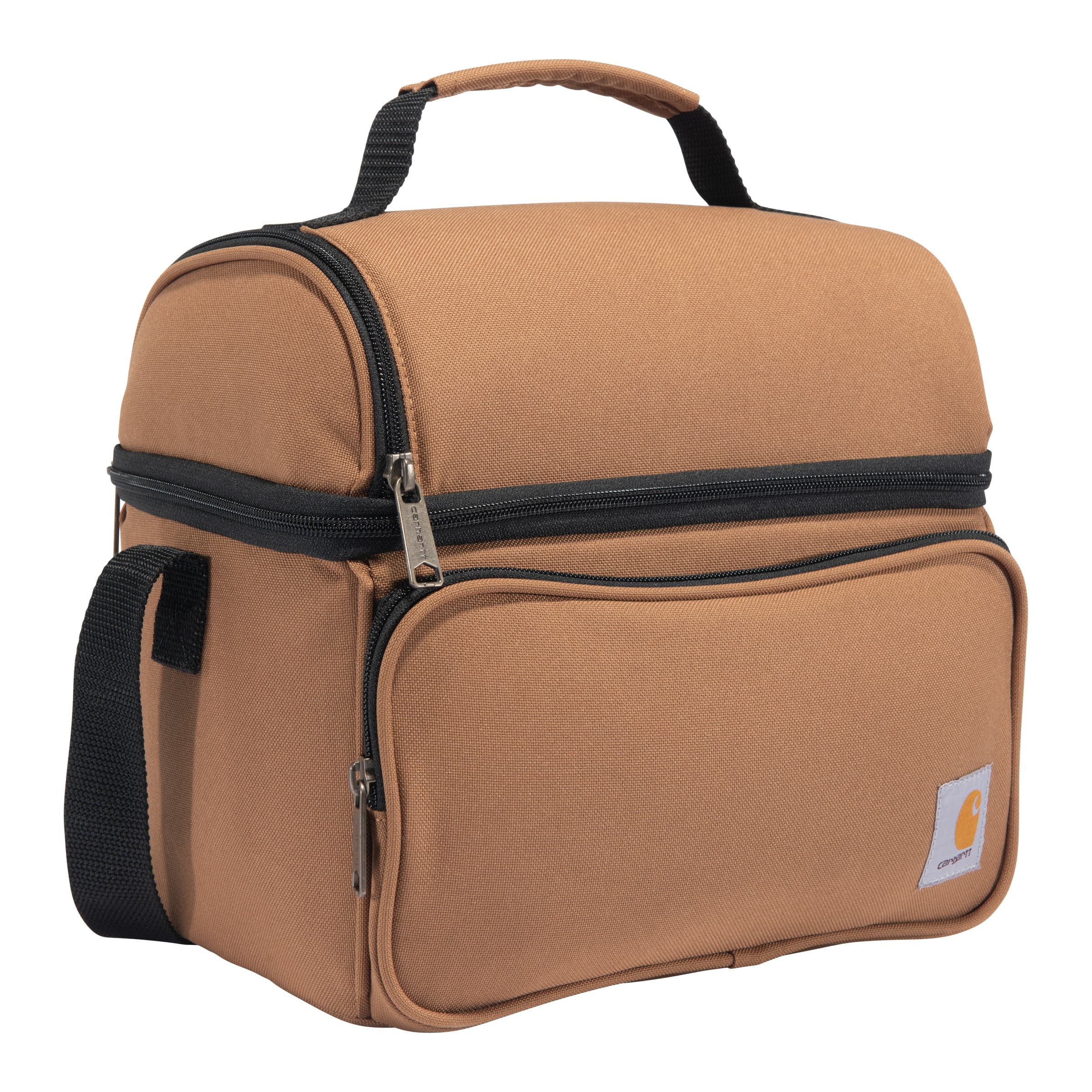 Carhartt® Insulated 12-Can 2-Compartment Lunch Cooler - Carhartt Brown