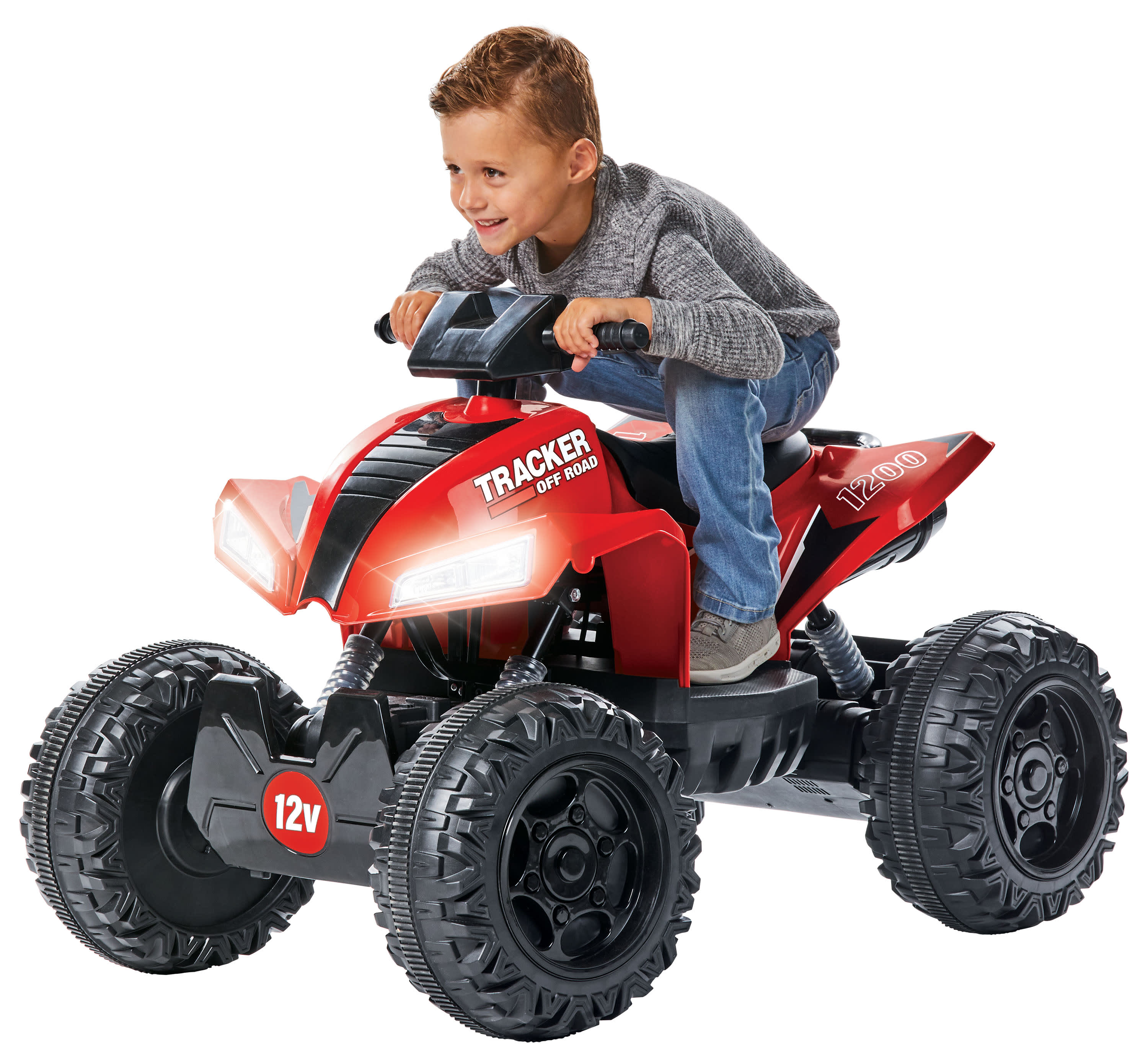 Bass Pro Shops® 12V Tracker® ATV Battery Ride-On Toy for Kids - Red