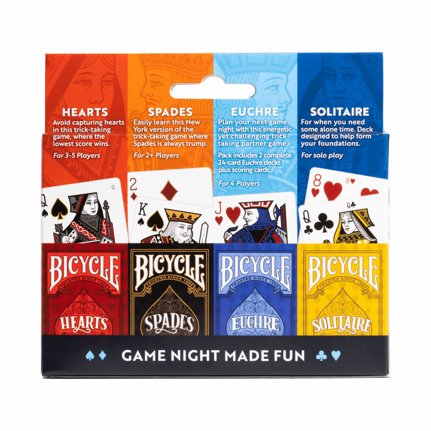 Bicycle 4-Game Card Pack
