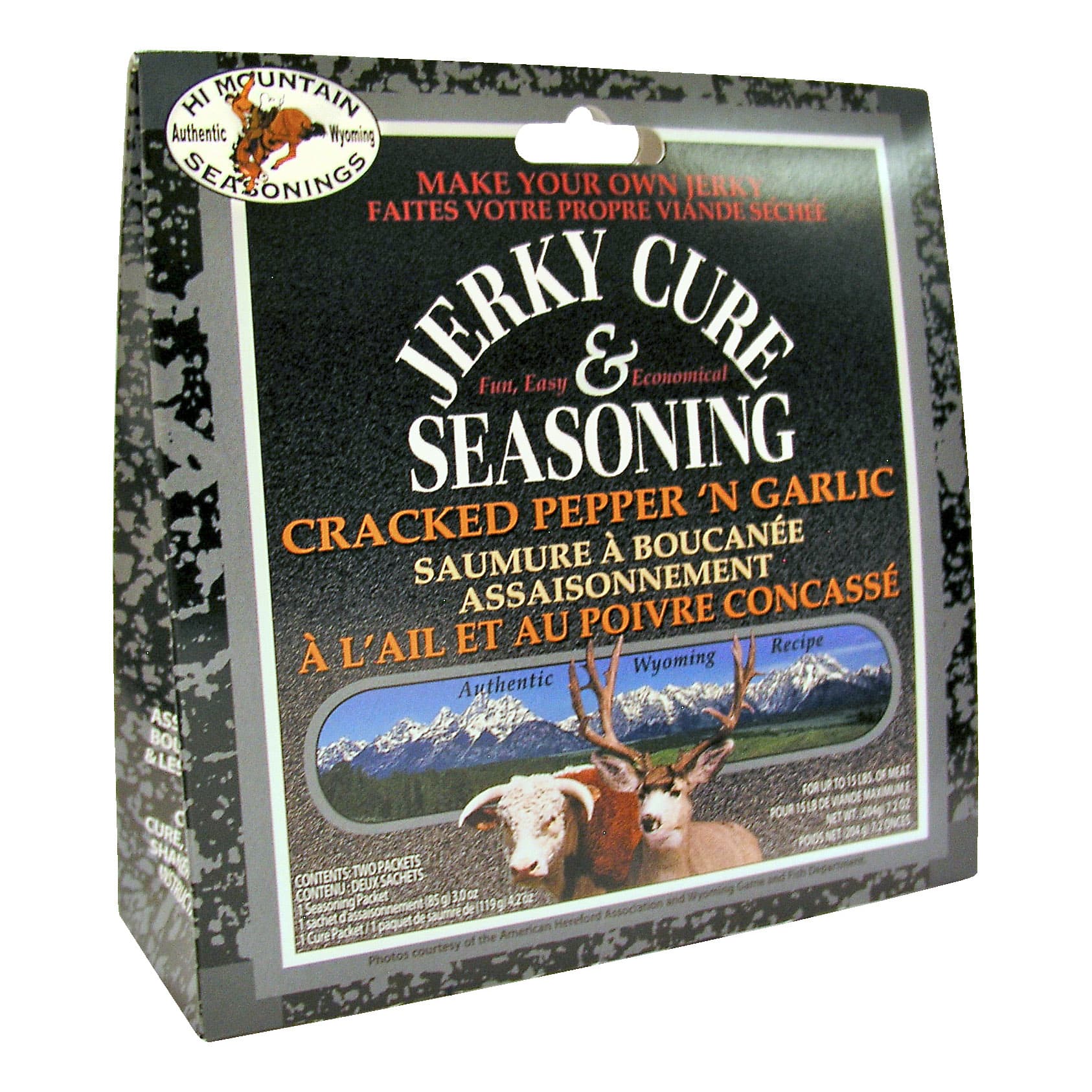 Hi Mountain® Jerky Cure & Seasoning Cracked Pepper N