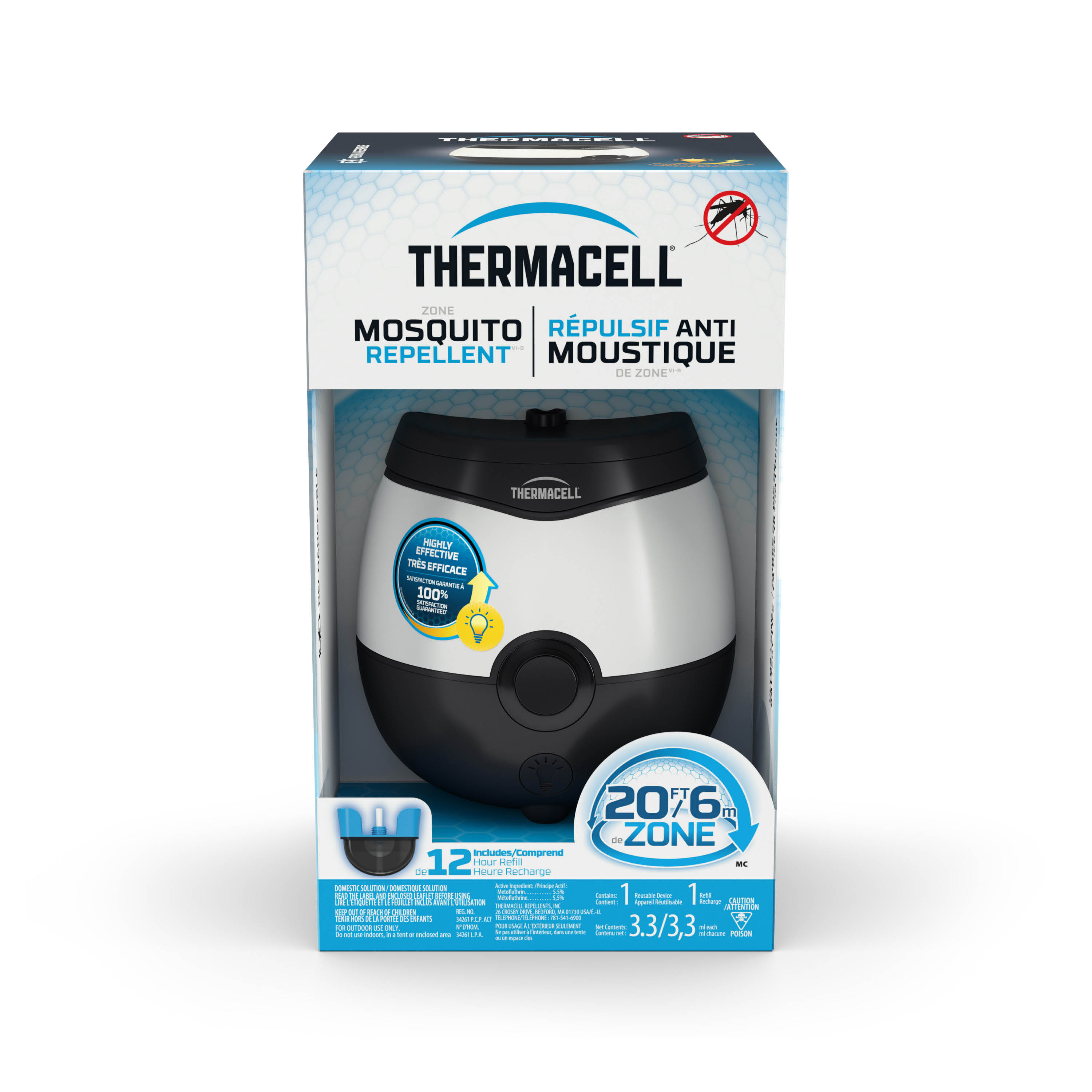 ThermaCELL® Rechargeable Mosquito Repellent + Glow Light