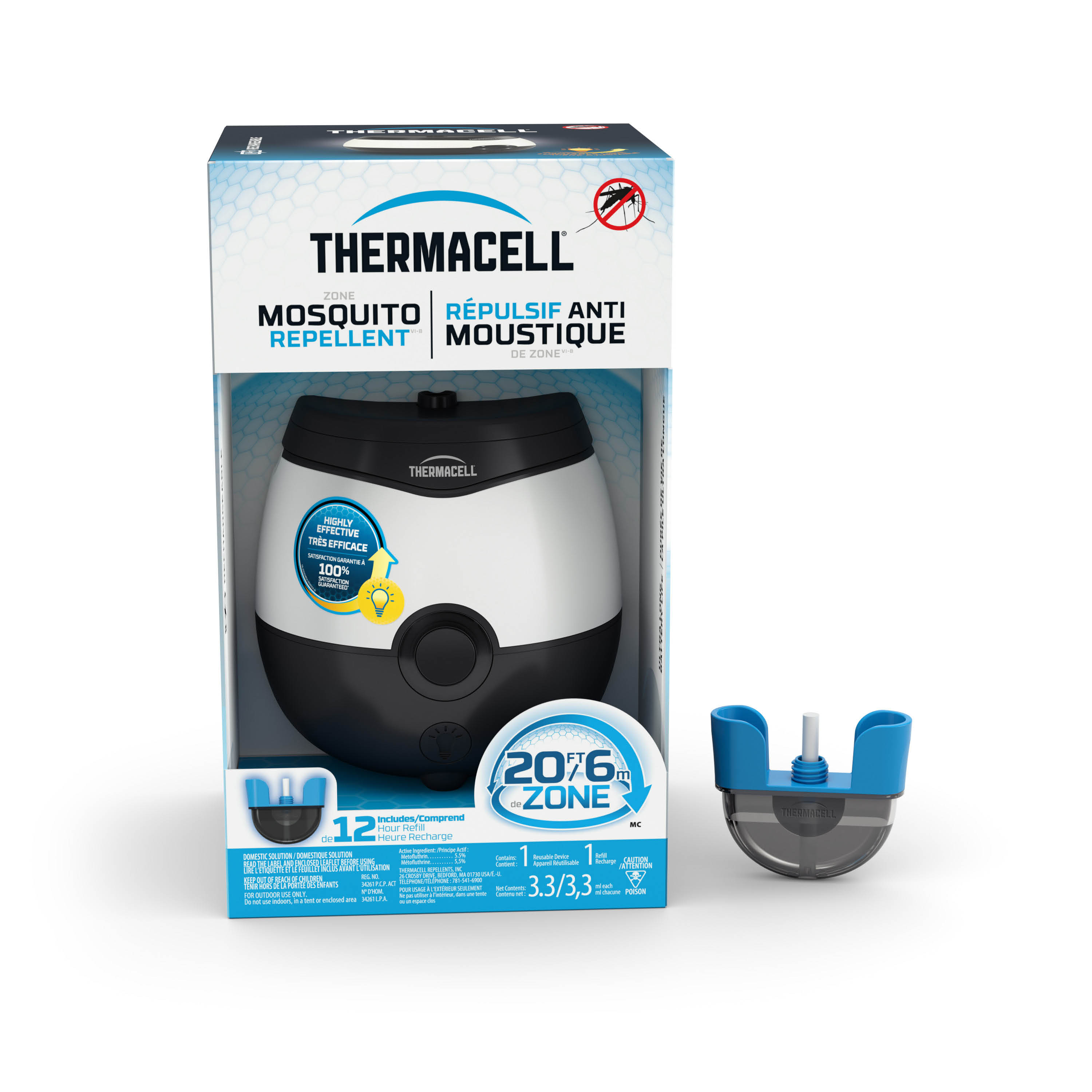 ThermaCELL® Rechargeable Mosquito Repellent + Glow Light