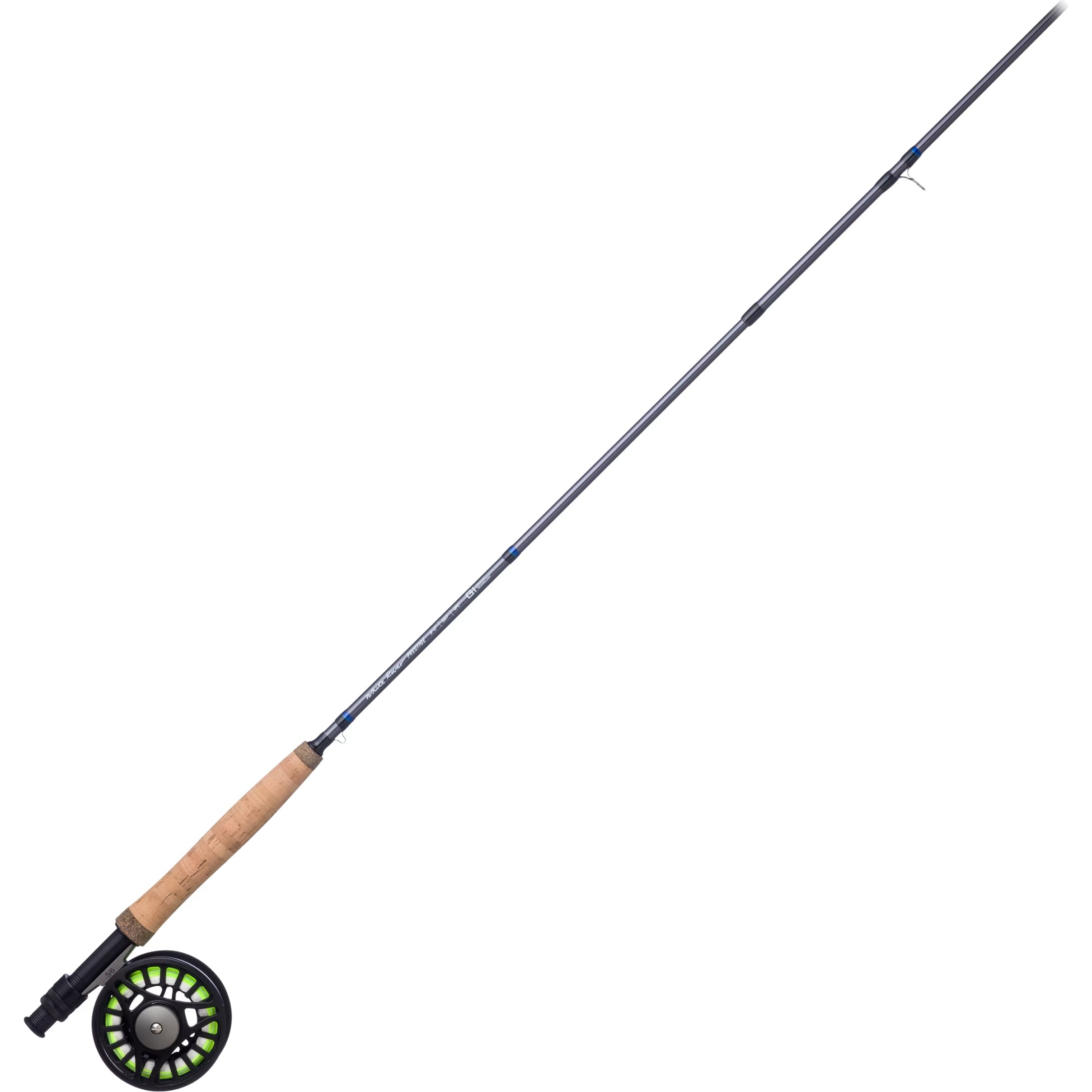 A Shakespeare Flymaster graphite 275cm fly fishing rod, a Shakespeare  Aerial carbon fibre 300cm fly