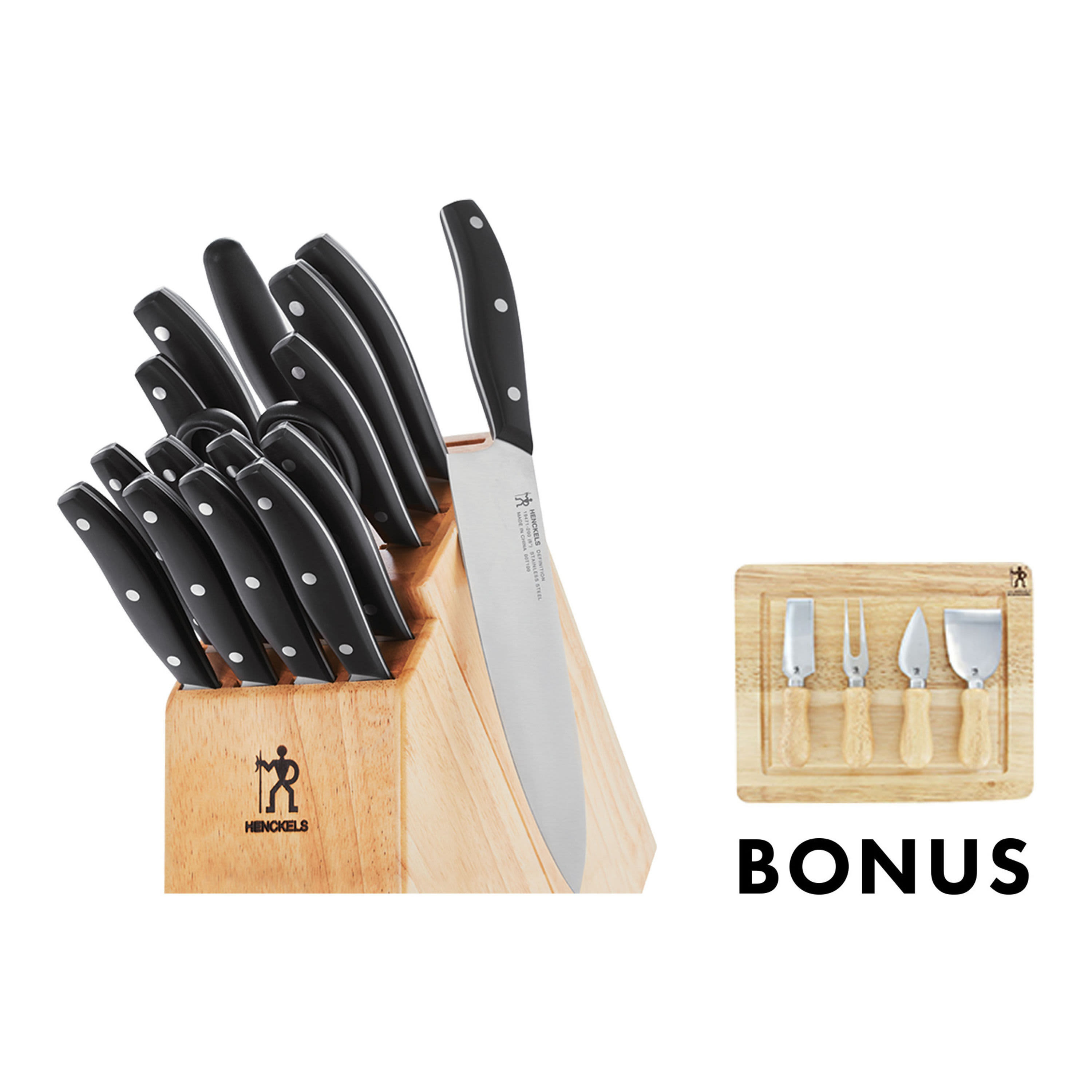 HENCKELS® Definition 17 Piece Block Set with Bonus Cheese Set Cabela's Canada