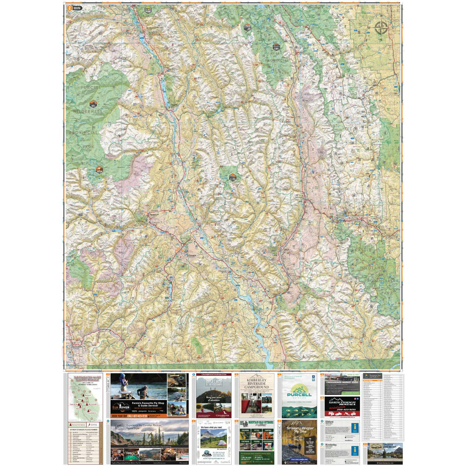 Backroad Mapbooks East Kootenay BC - Waterproof Recreation Map