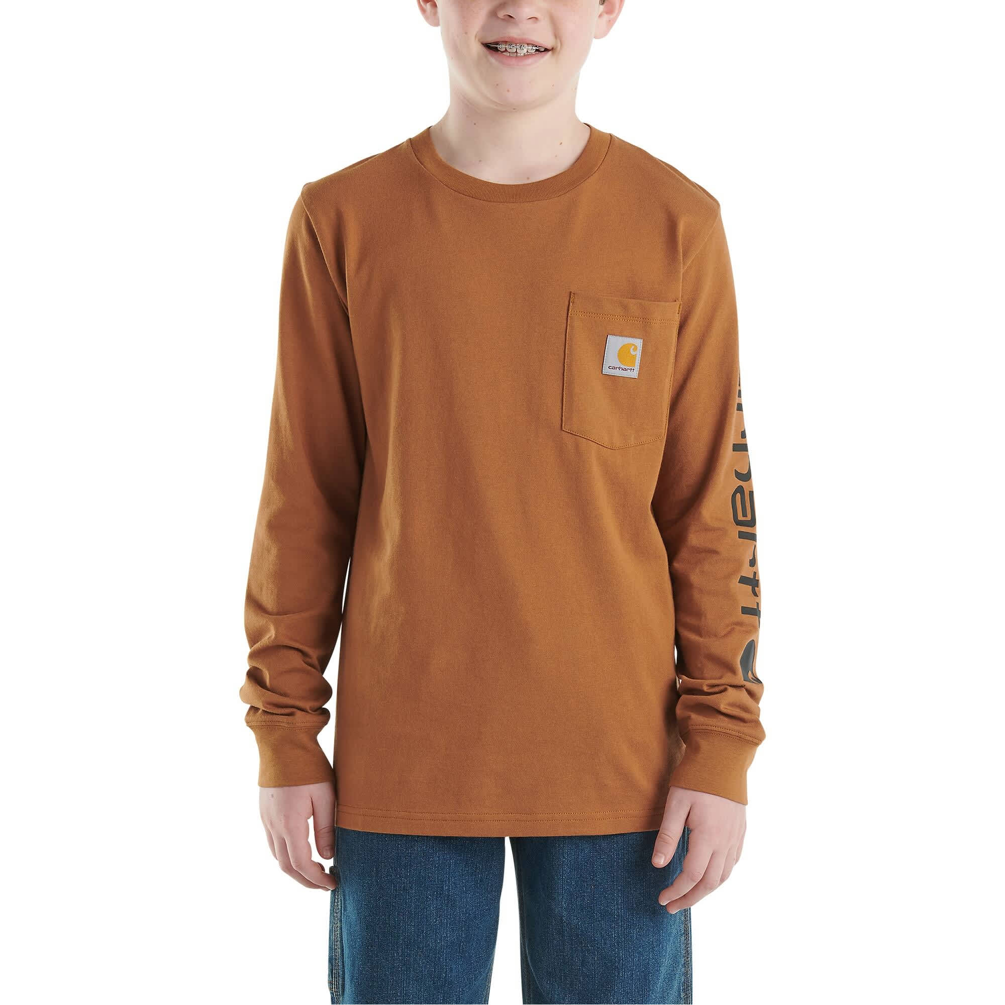 Carhartt Toddler Boys Long Sleeve Graphic Pocket T Shirt