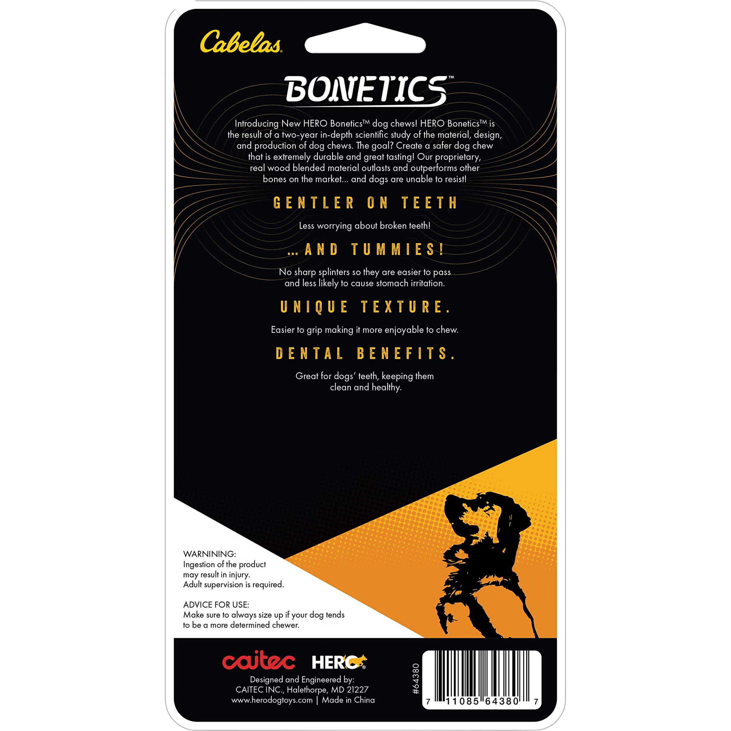 Cabela’s Bonetics® Bacon-Flavored Wishbone Chew Toy