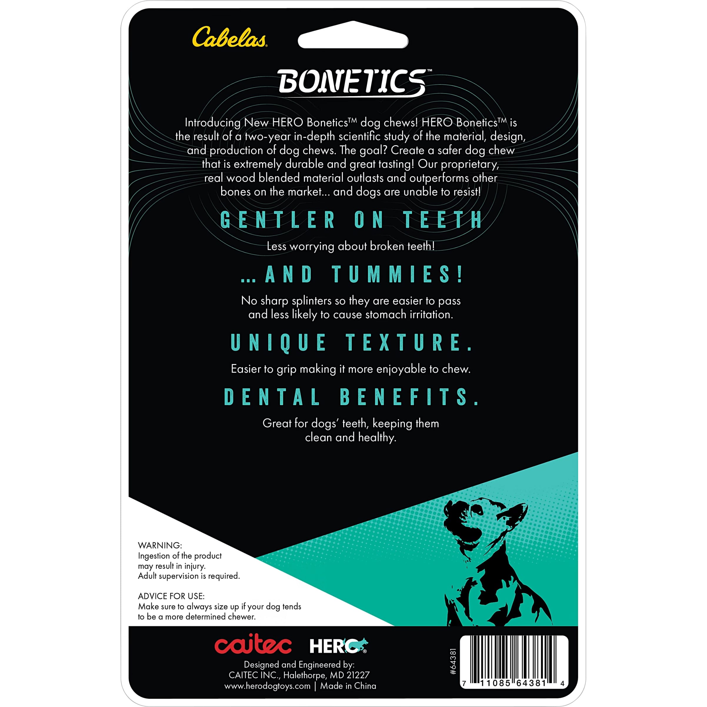 Cabela’s Bonetics® Small Femur and Dental Bone Chew Toy 3-Pack