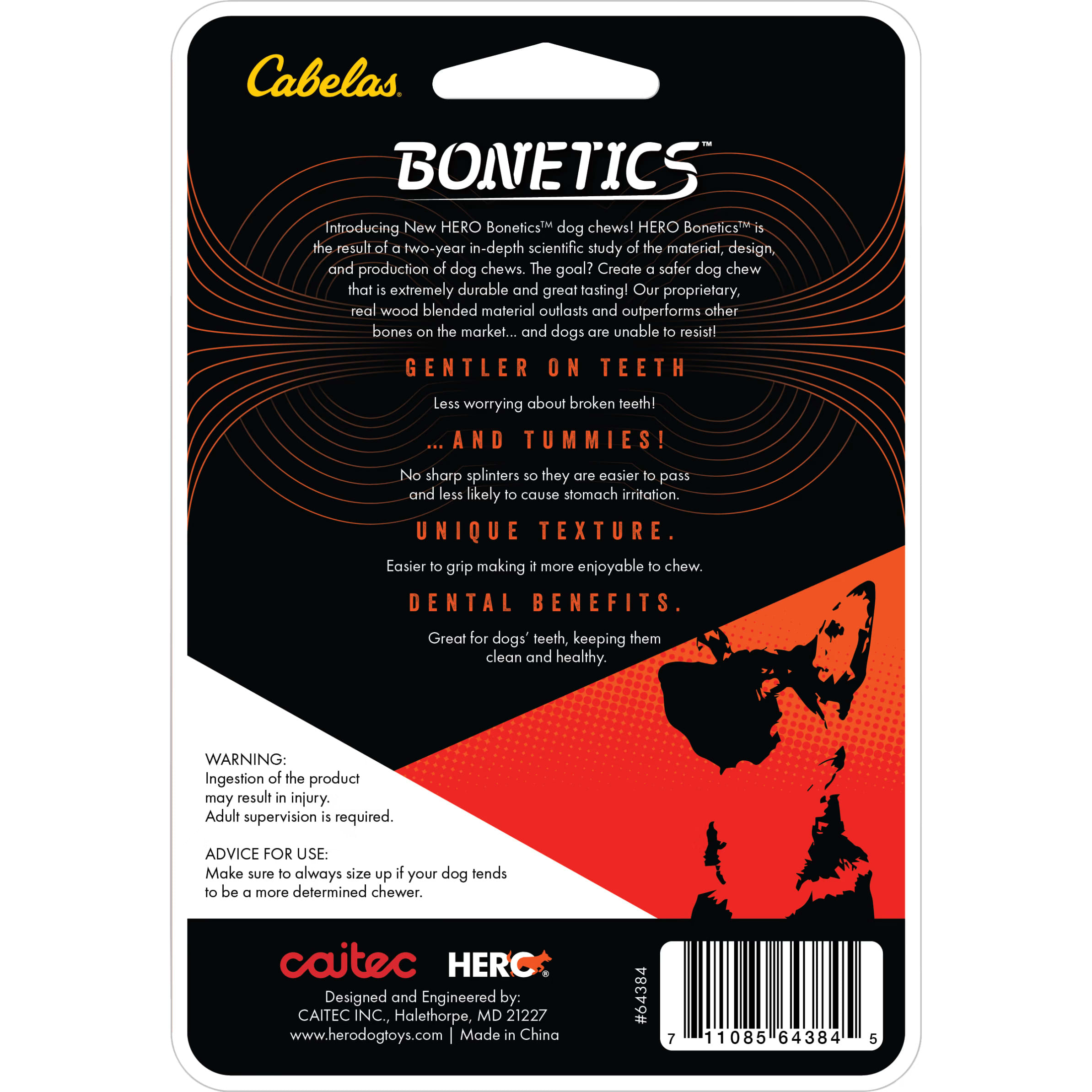 Cabela’s Bonetics® Extra-Large Beef-Flavored Tassel Bone Chew Toy