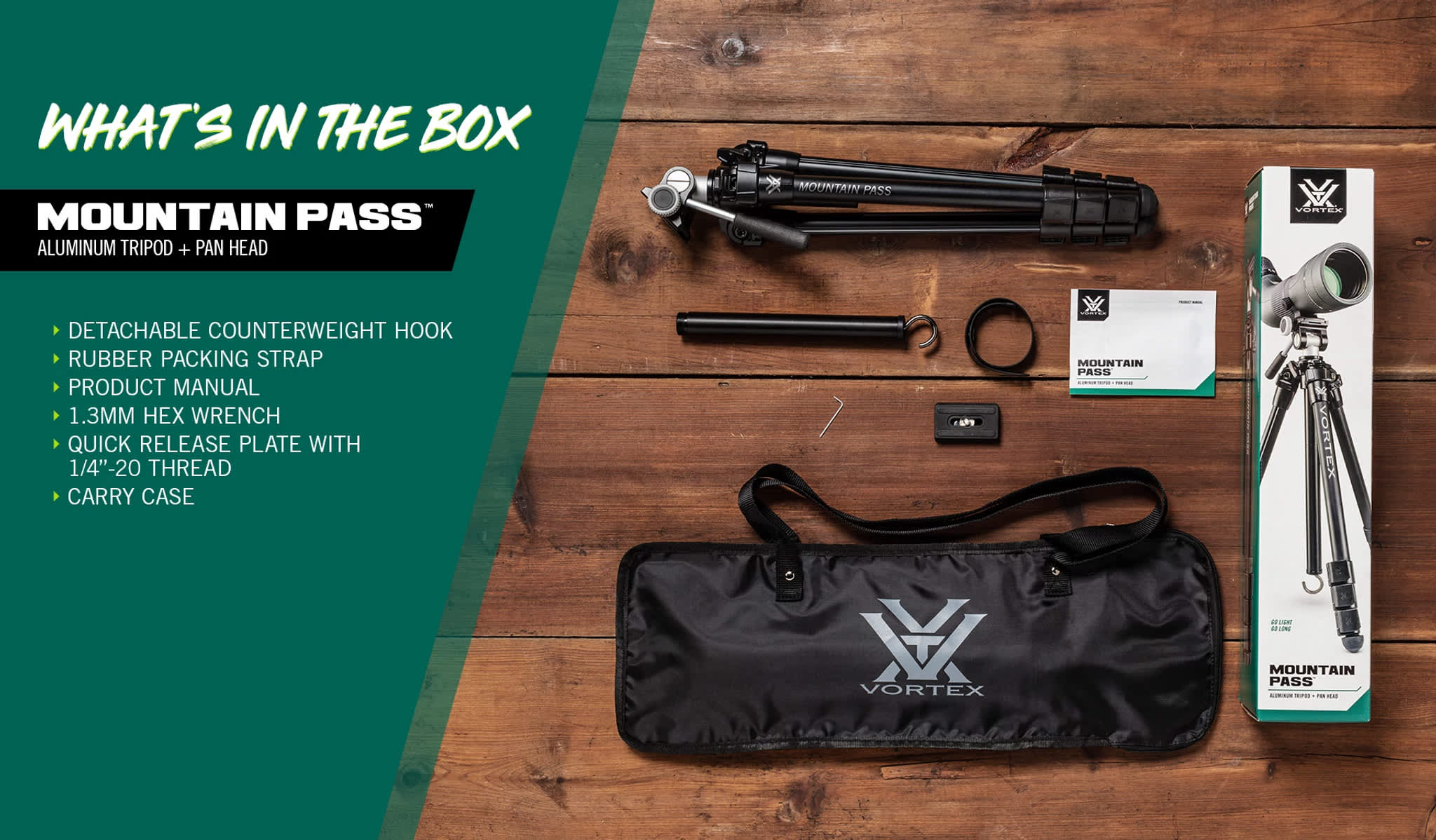 Vortex® Mountain Pass™ Tripod Kit