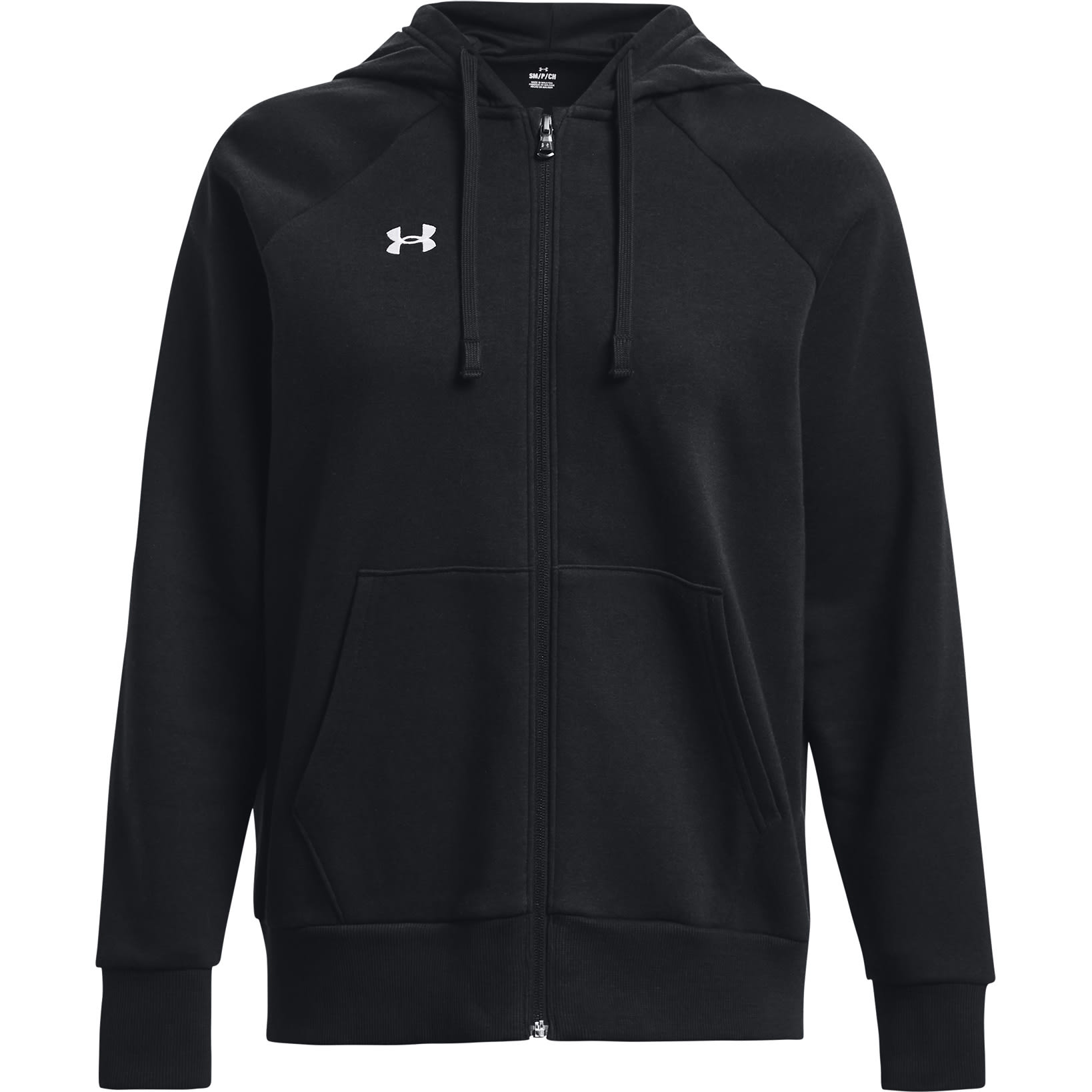 Chaqueta Under Armour Rival Rleece Full Zip Hoodie Mujer Steel Medium  Heather-Black-Black - Fútbol Emotion