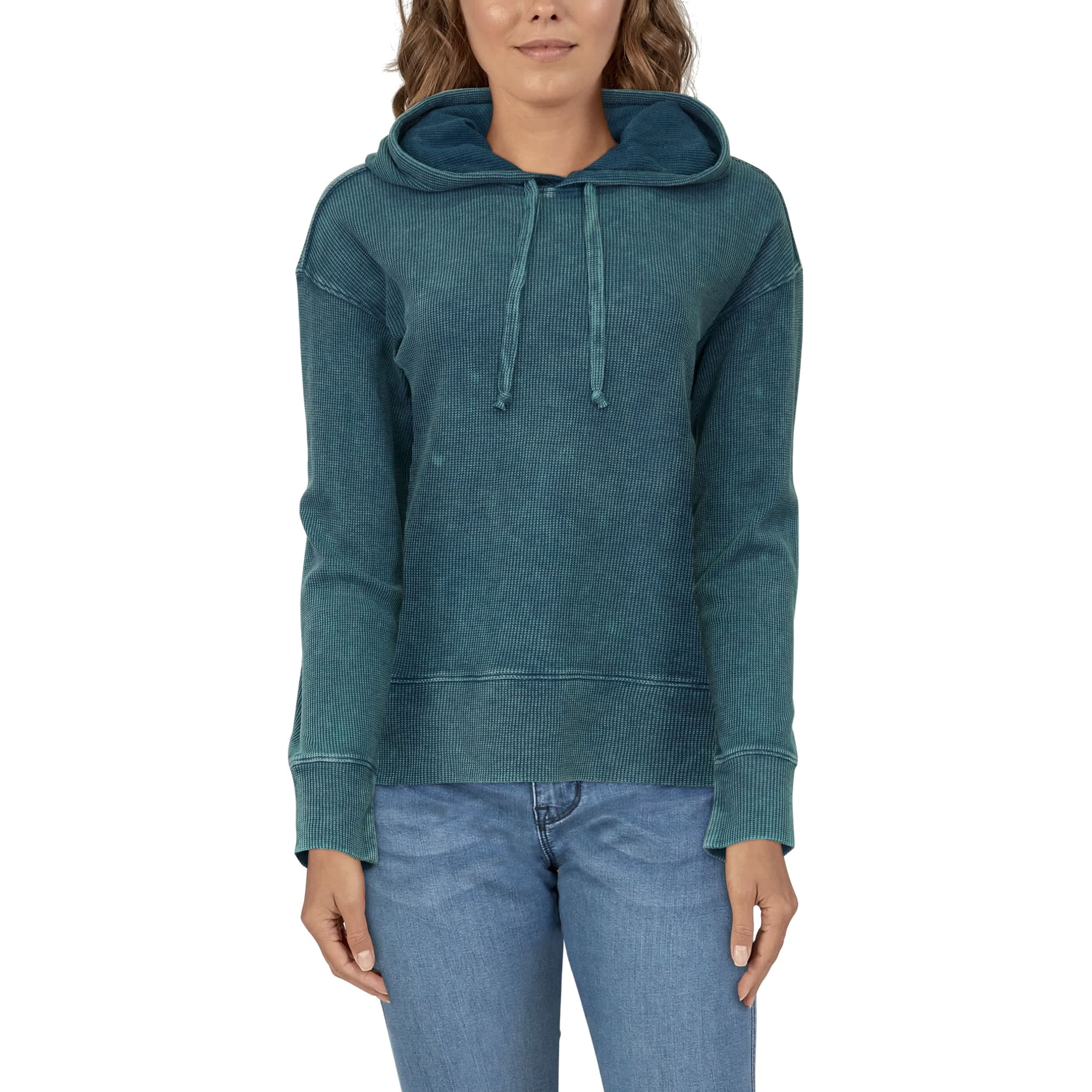 Natural Reflections Women s Knit Waffle Long Sleeve Hoodie