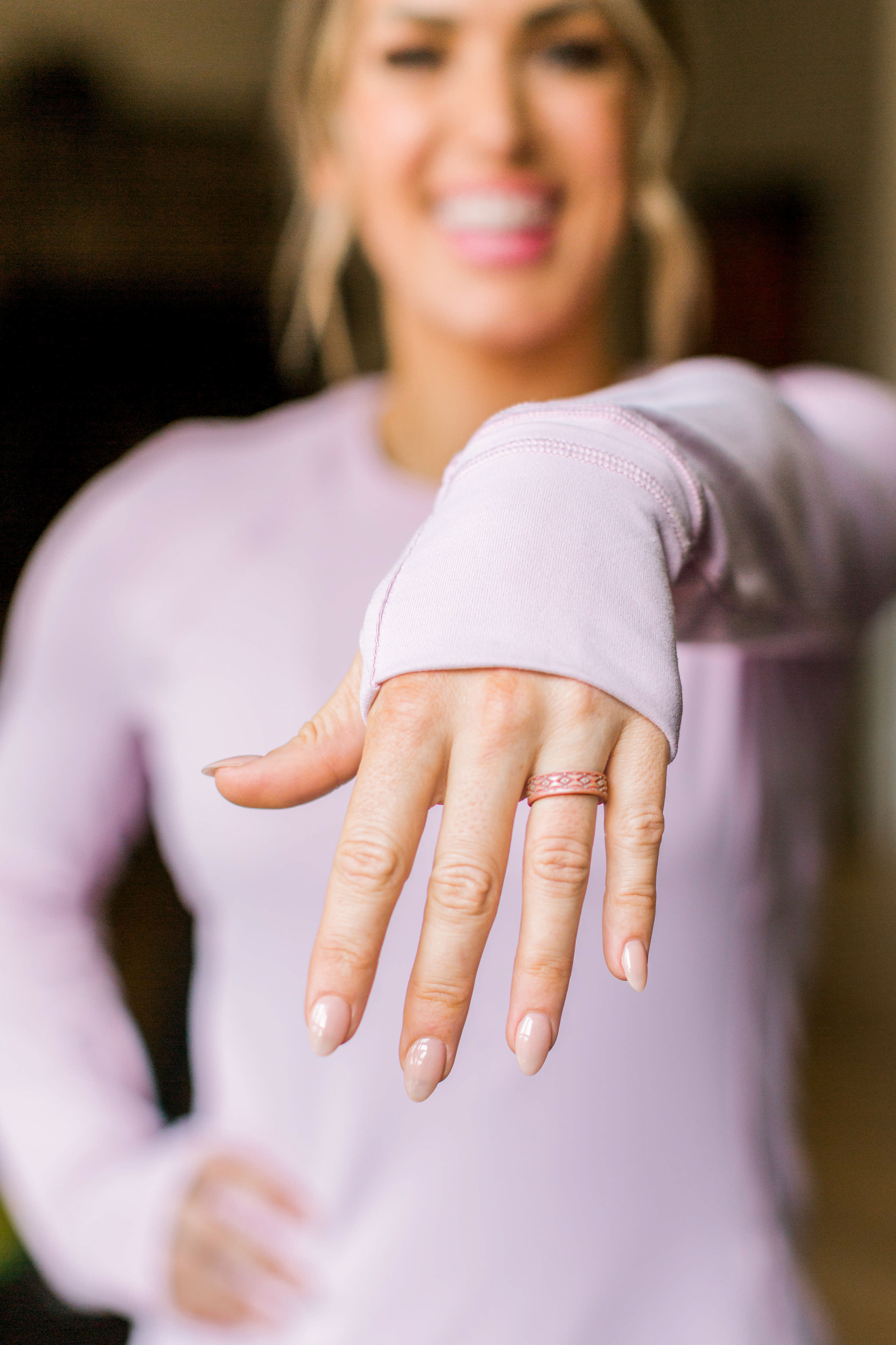 Qalo rose gold ring cheap