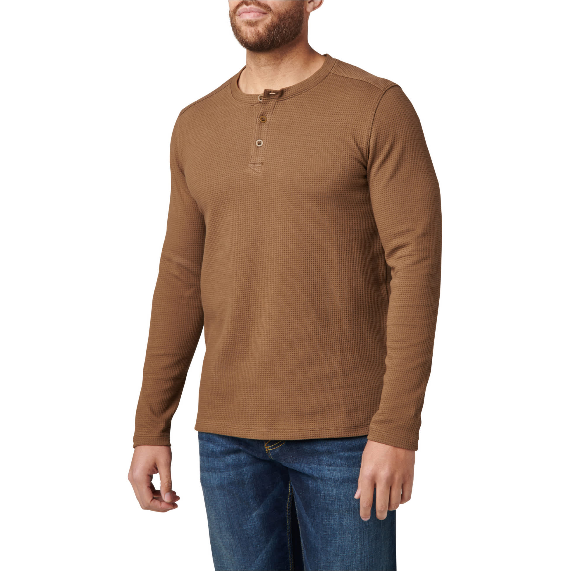 RedHead® Men's Tower Rock Waffle Crew Long-Sleeve Shirt
