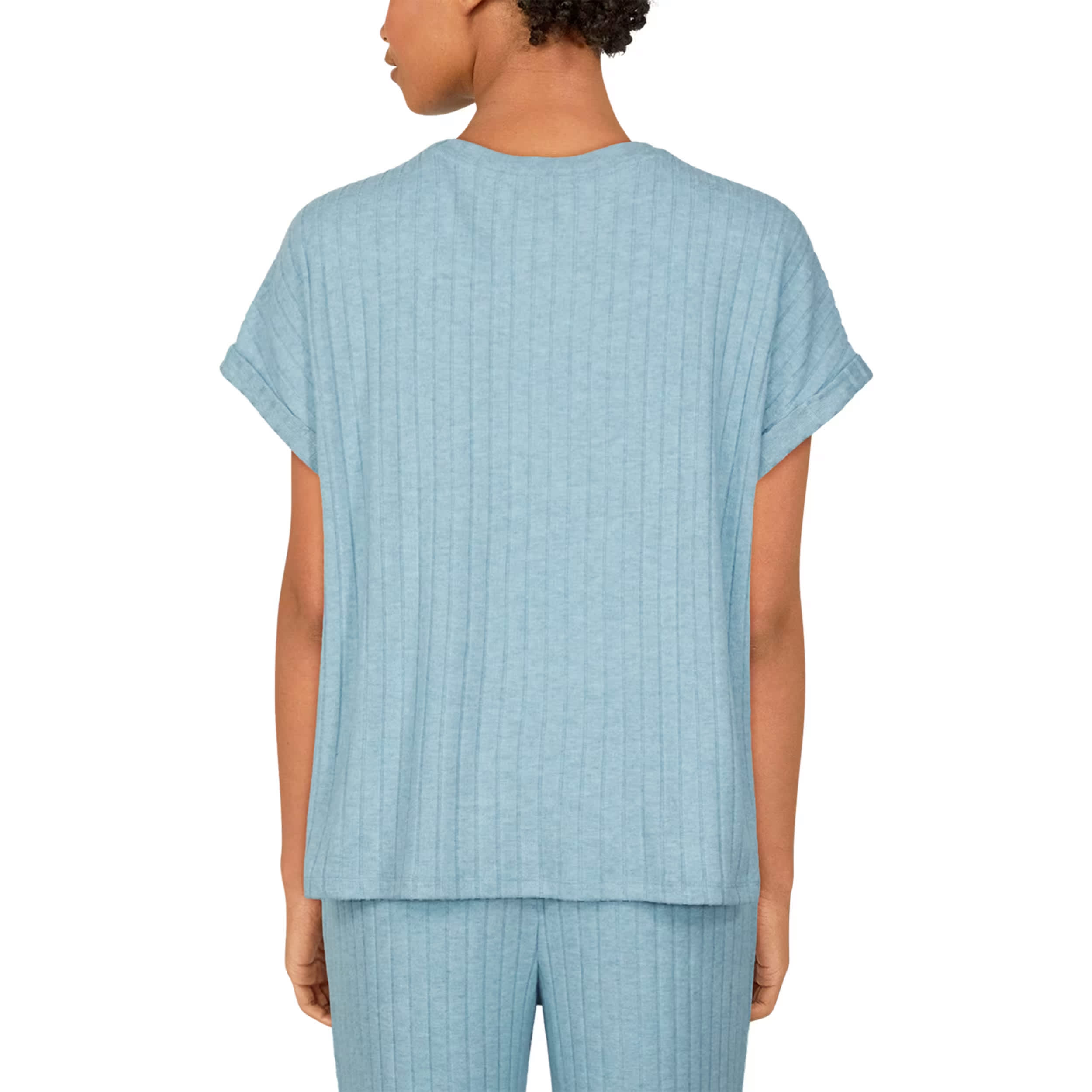 Natural Reflections® Women’s Rib-Knit Short-Sleeve T-Shirt