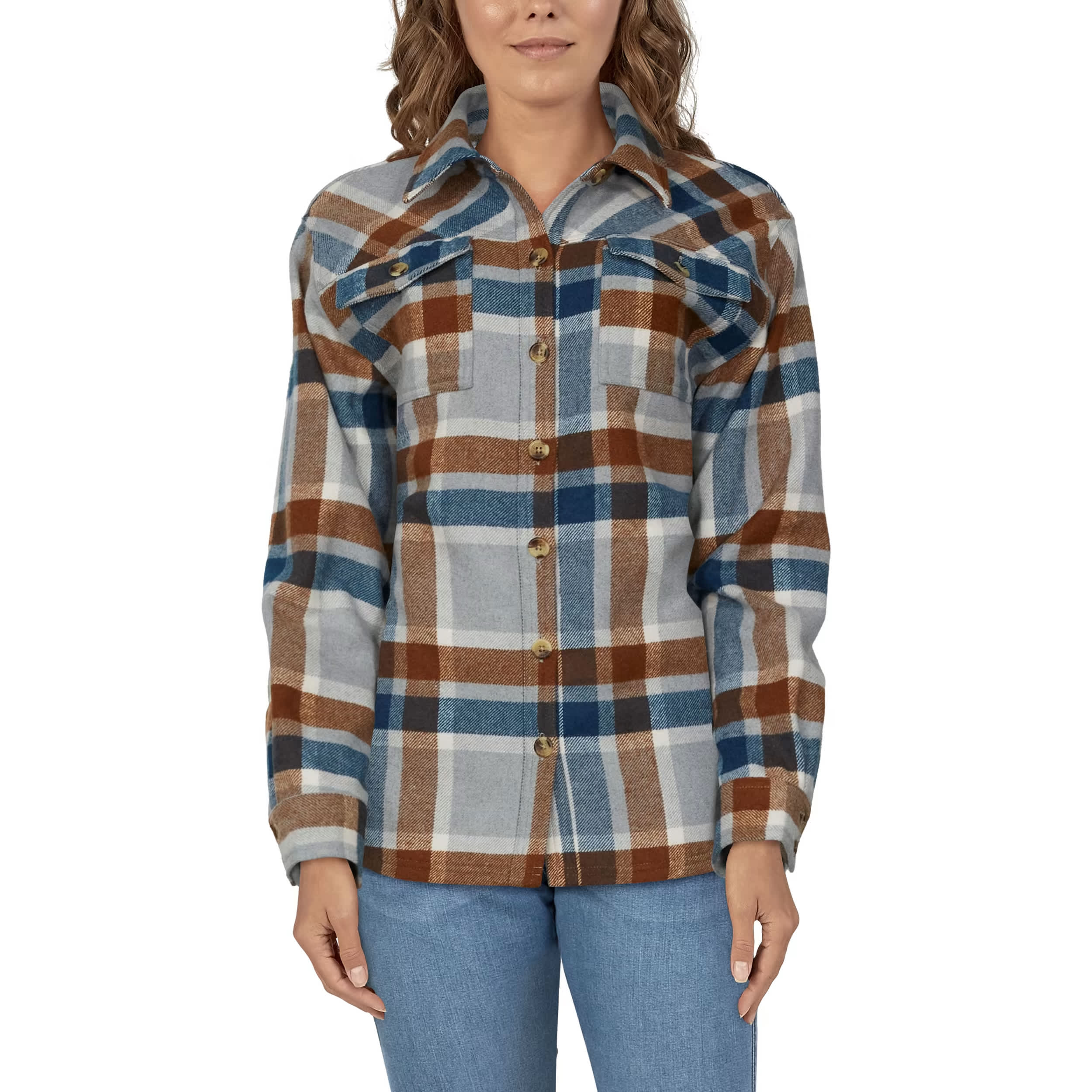 Natural Reflections® Women’s Plaid Flannel Shacket Cabela's Canada