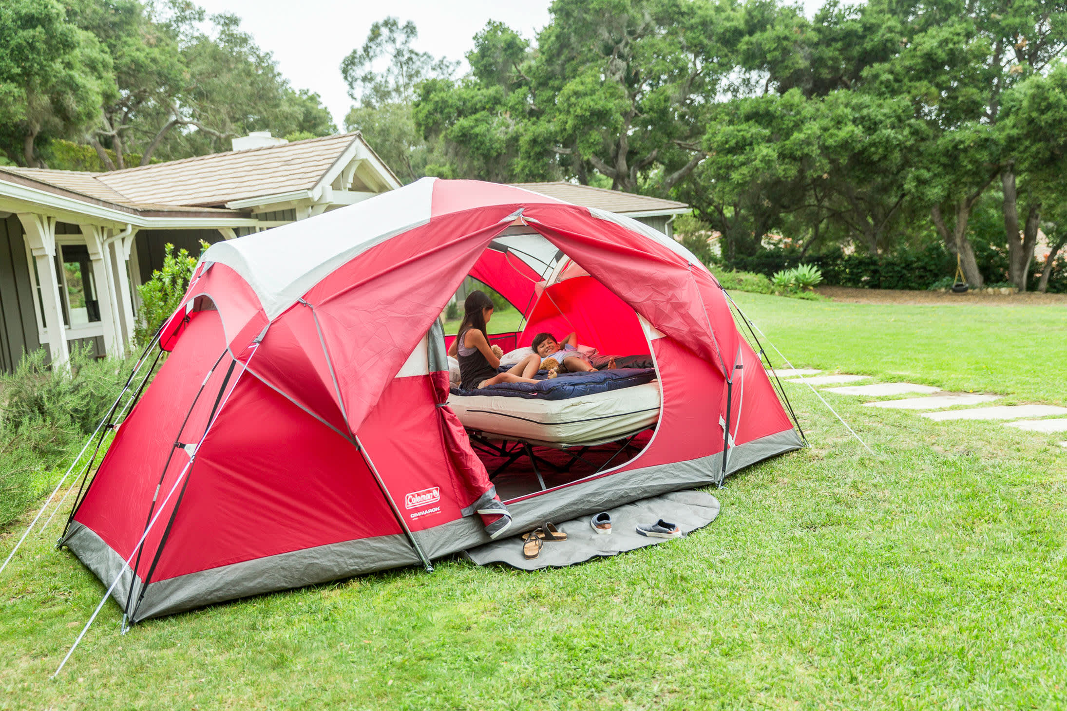 Coleman® Camping Cot & Air Mattress Queen Combo