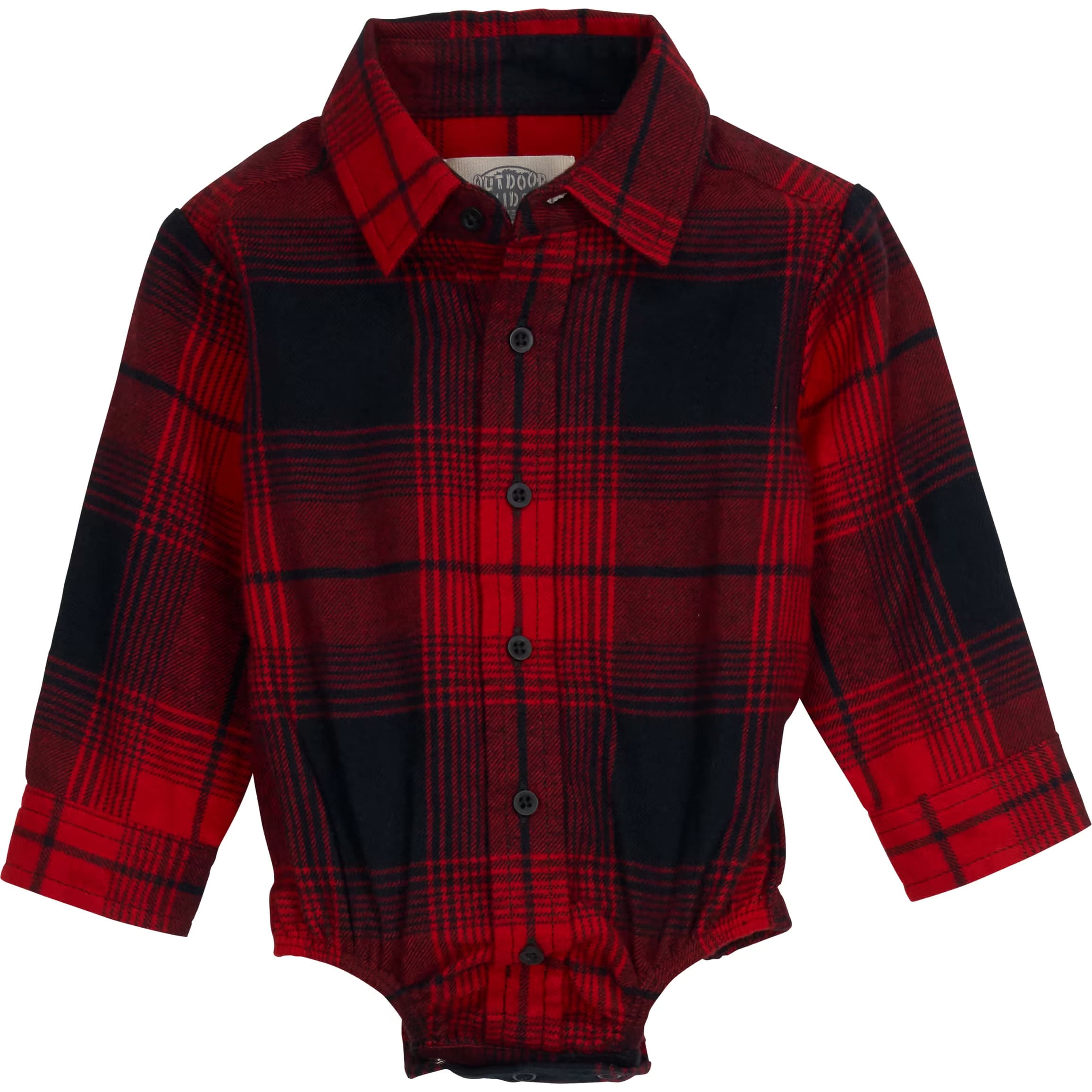 Outdoor Kids Infants Flannel Long Sleeve Bodysuit Cabela s Canada