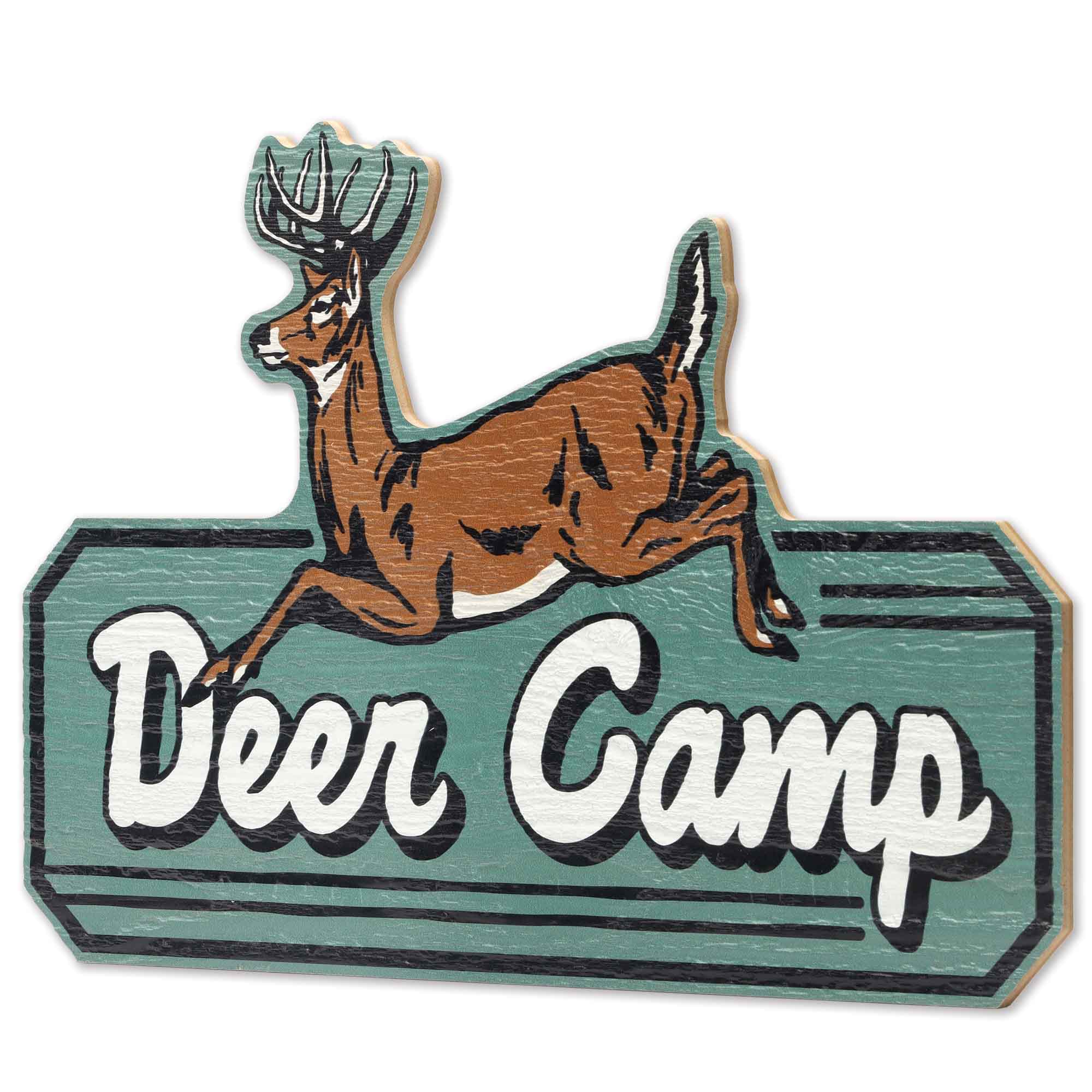 Open Road's Deer Camp Wooden Sign
