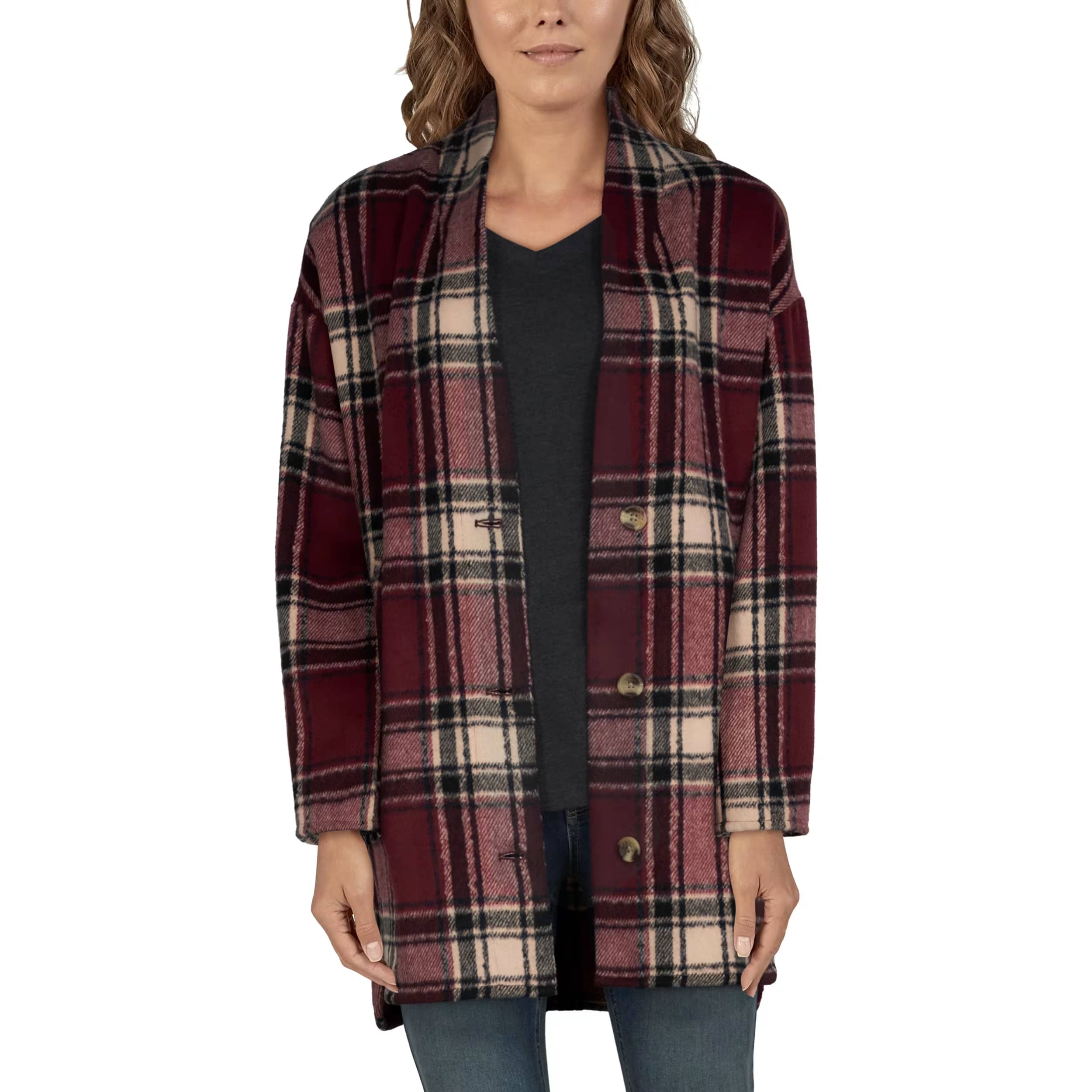 Plaid shawl clearance jacket