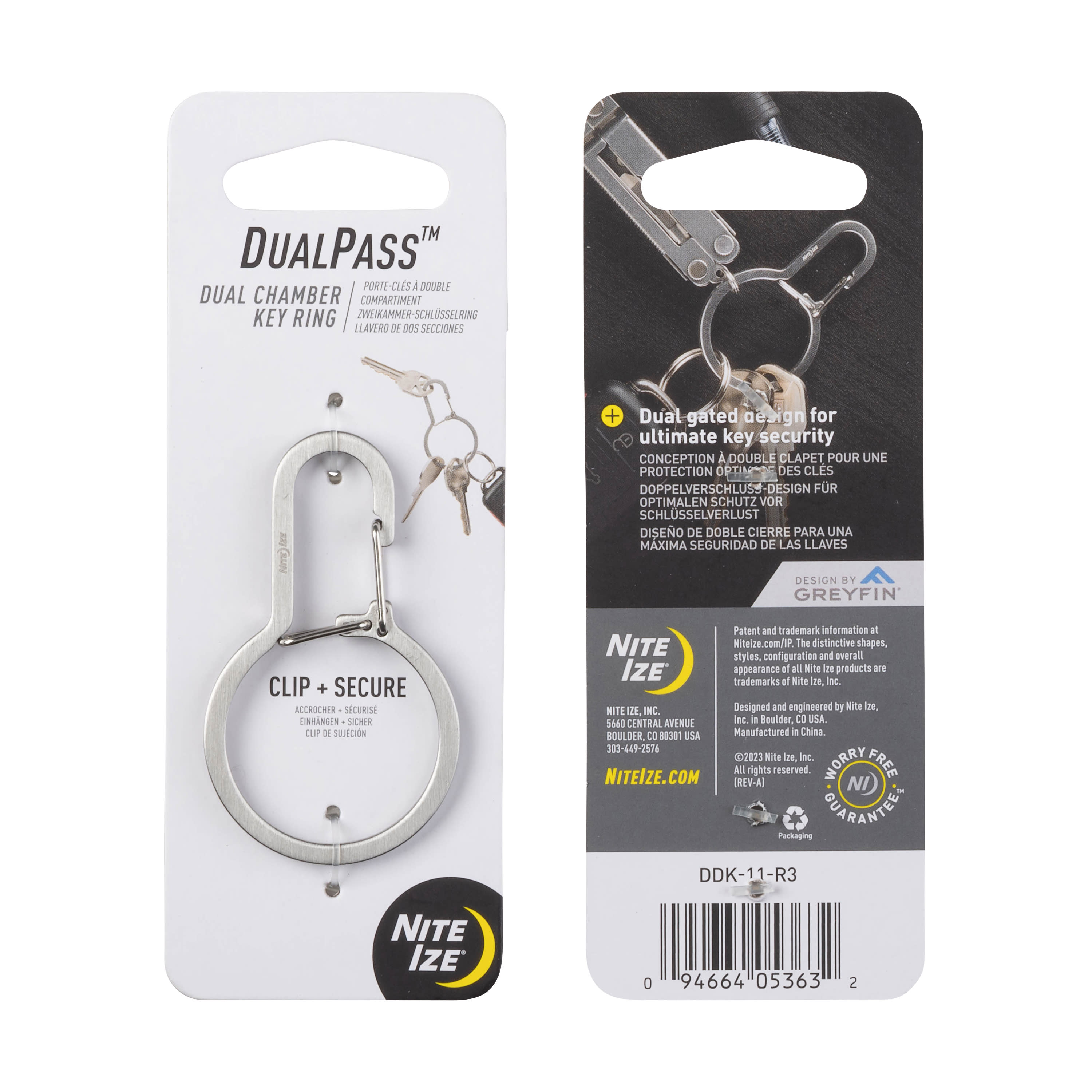 Nite Ize® DualPass™ Dual Chamber Key Ring