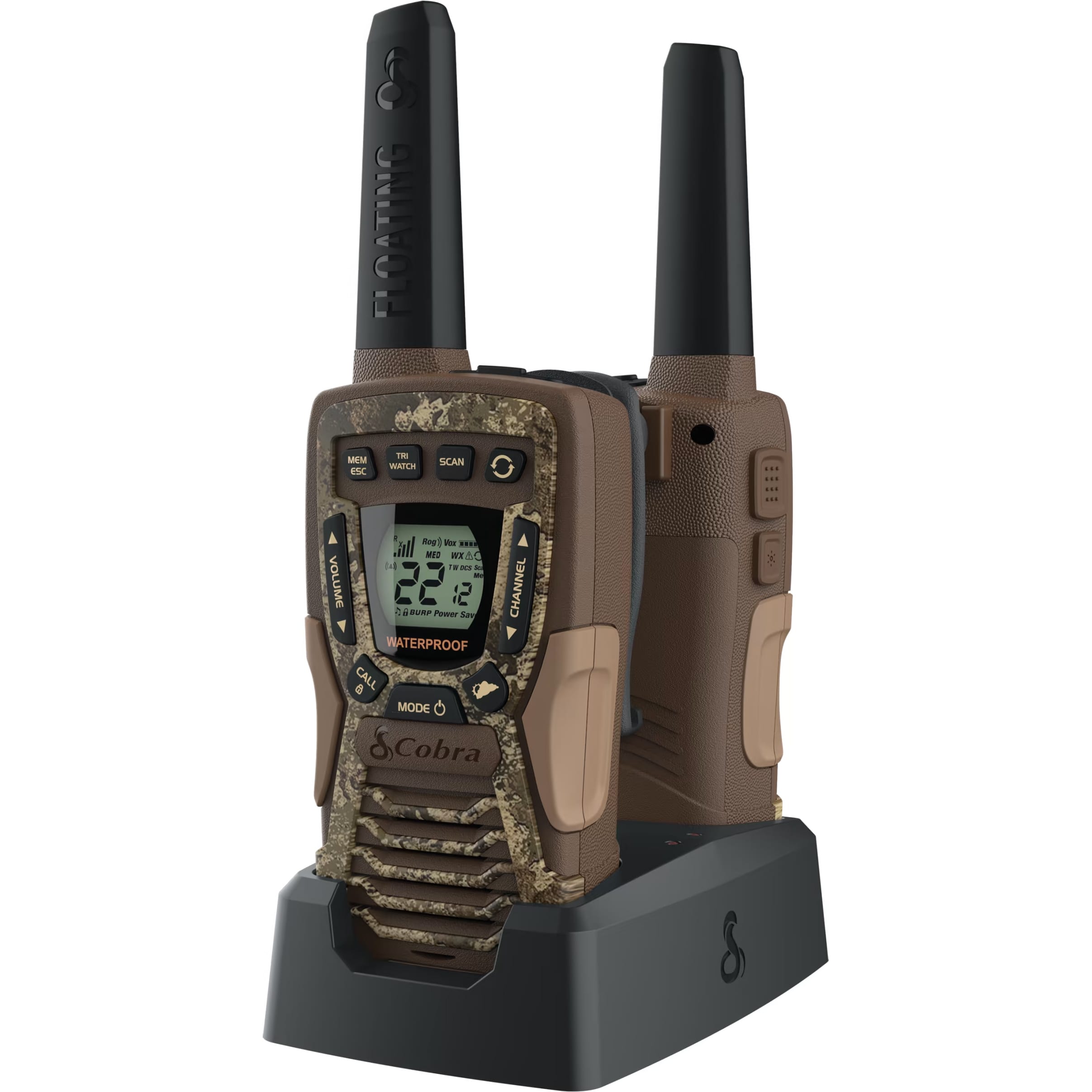 Cobra® 37Mile Floating Walkie Talkie 2Way Radio 2Pack Set Cabela's