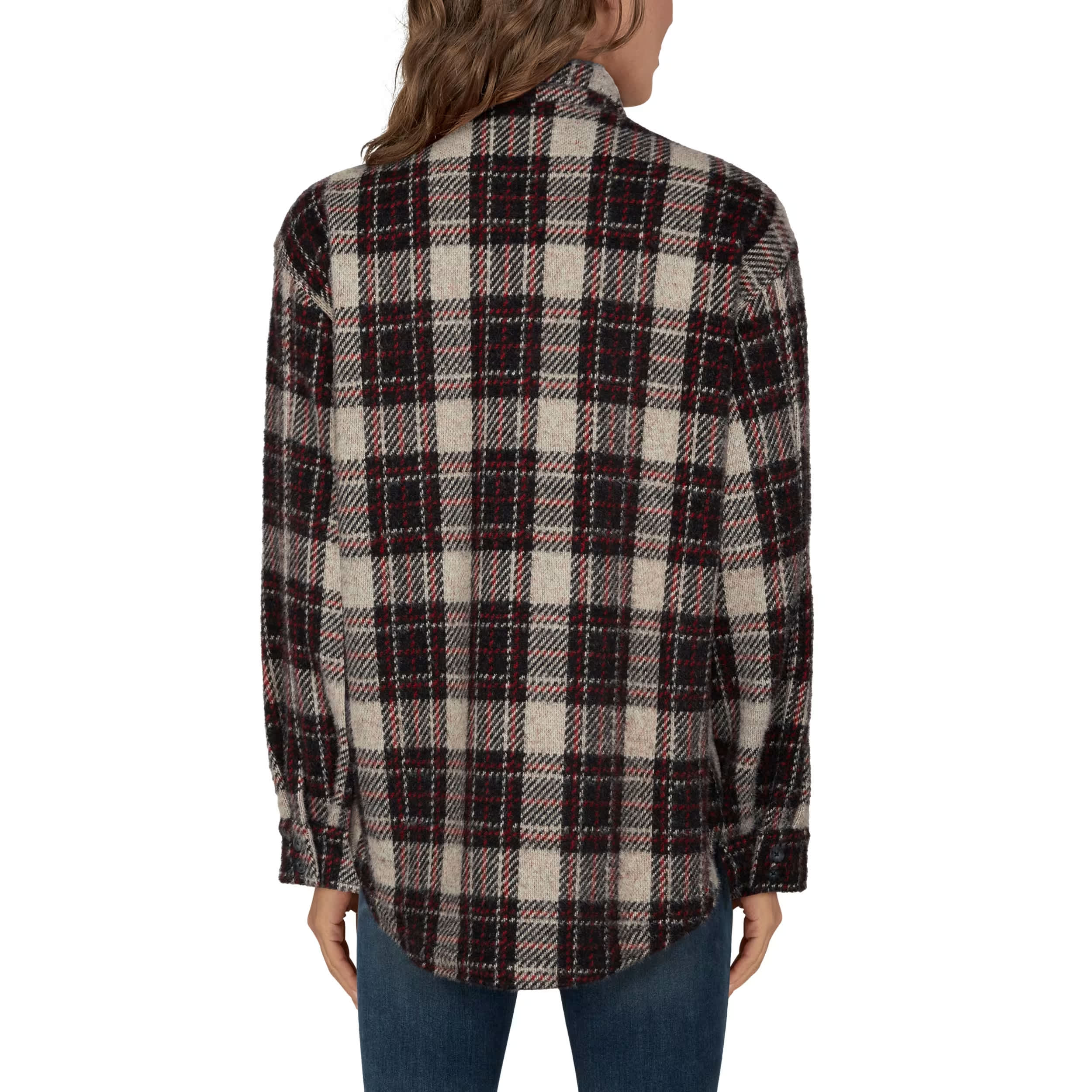Natural Reflections® Women’s Windowpane Plaid Shirt Jacket