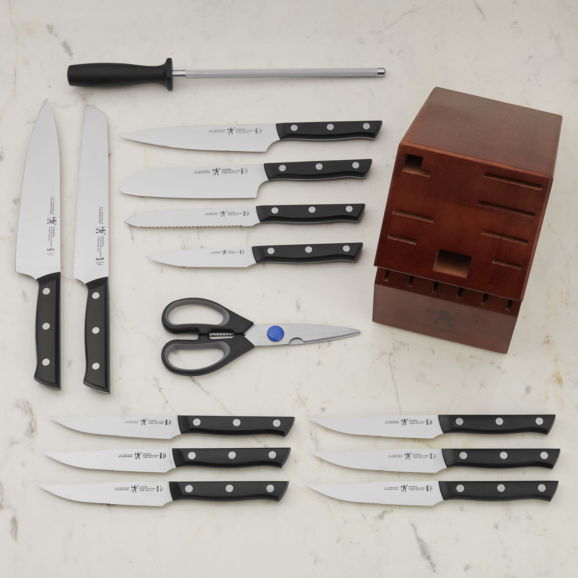 Henckels® Dynamic 15 Piece Knife Block Set