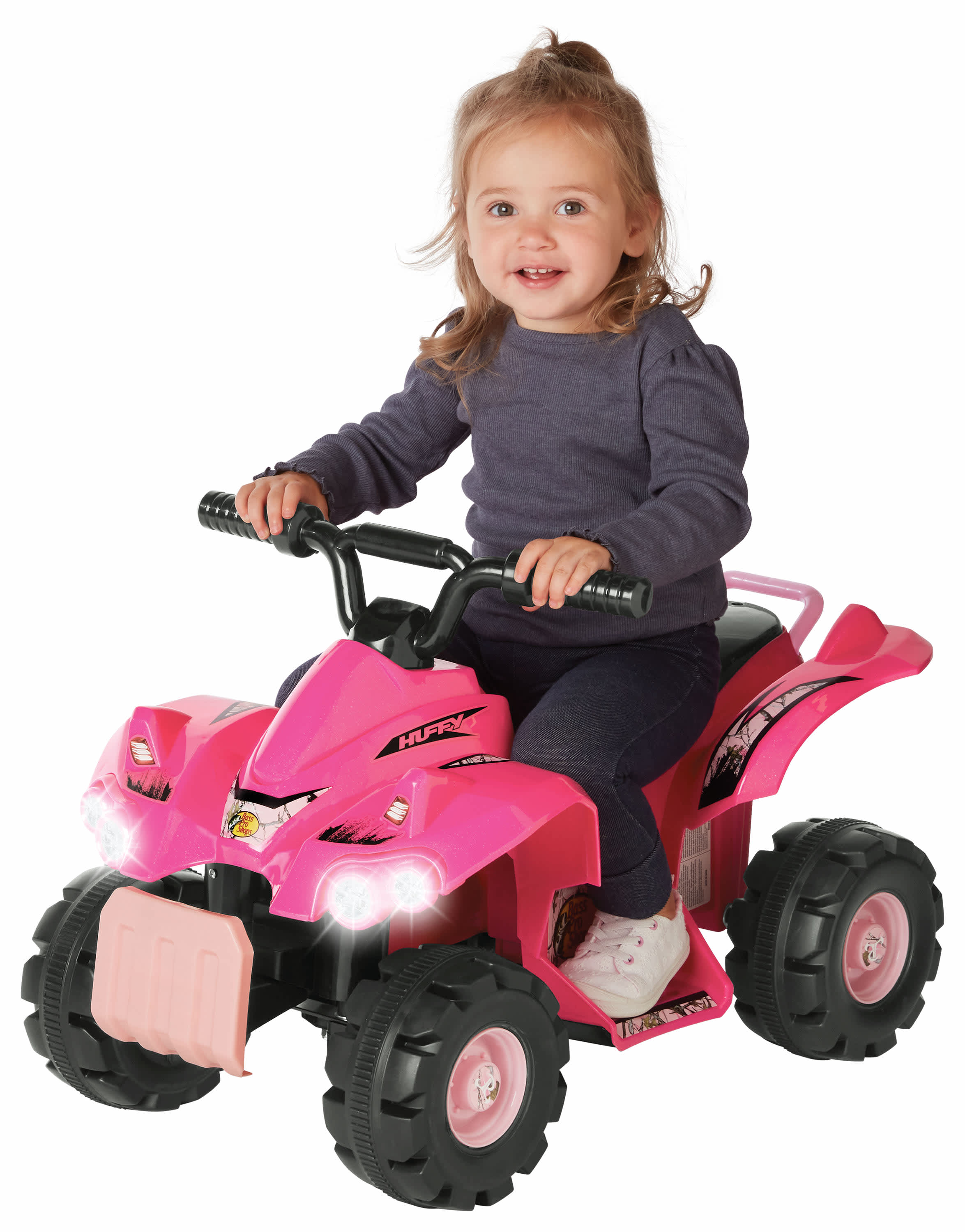 Bass Pro Shops Huffy TrueTimber 6V Mini Quad Battery Ride On for Kids Pink