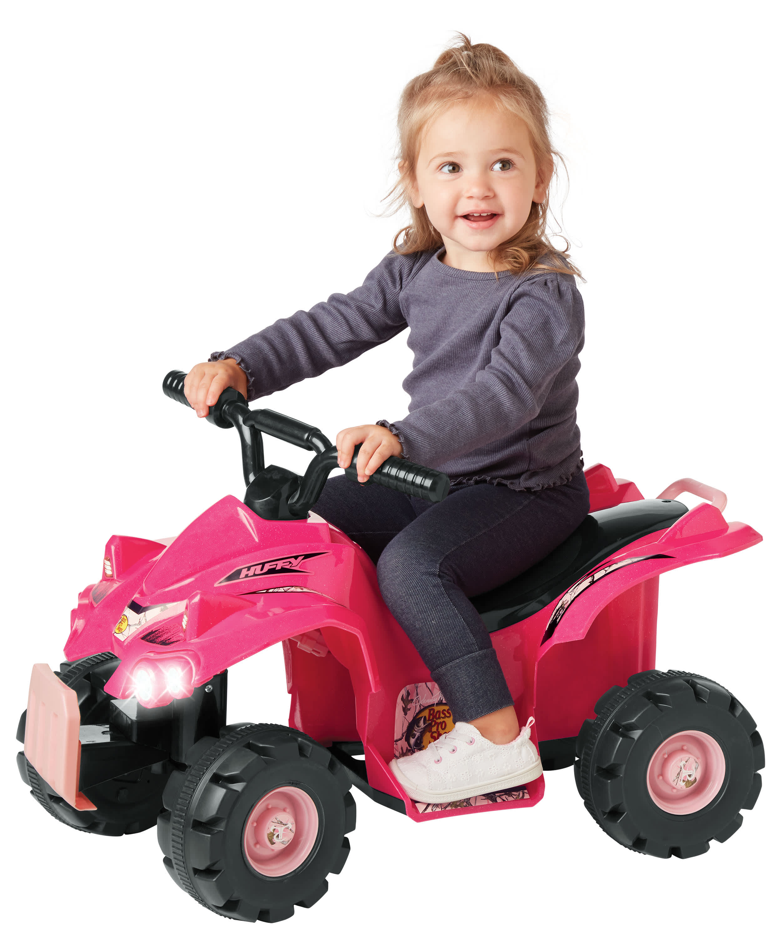 Bass Pro Shops Huffy TrueTimber 6V Mini Quad Battery Ride On for Kids Pink