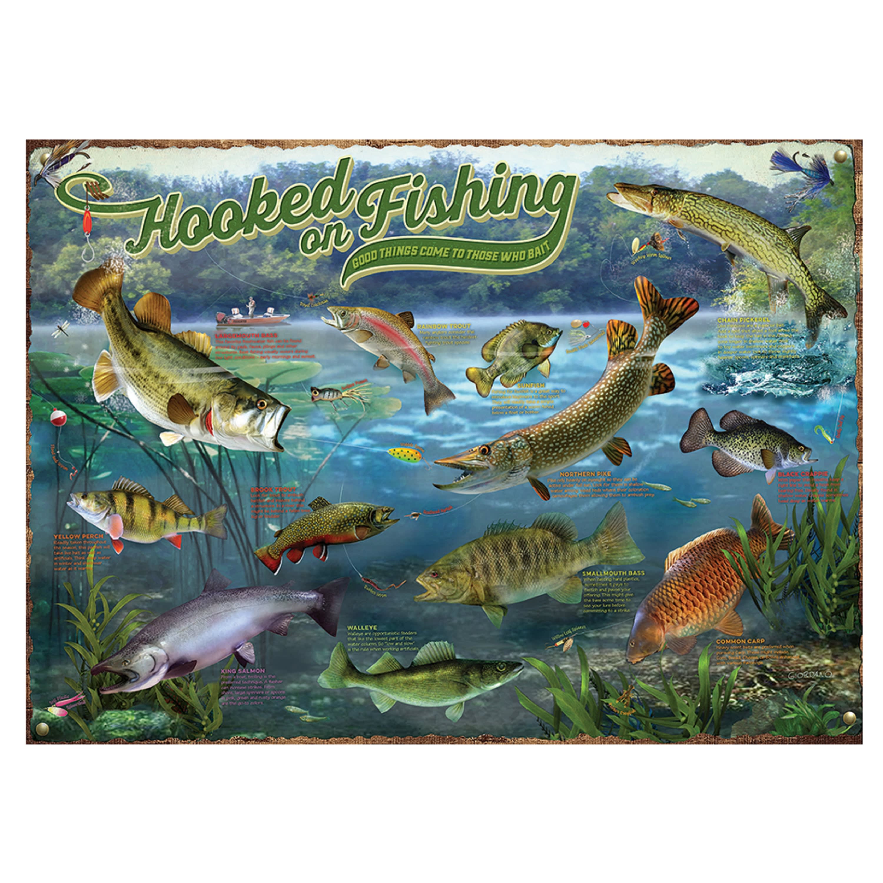 Cobble Hill Hooked on Fishing Puzzle 1000 Pieces Cabela #39 s Canada